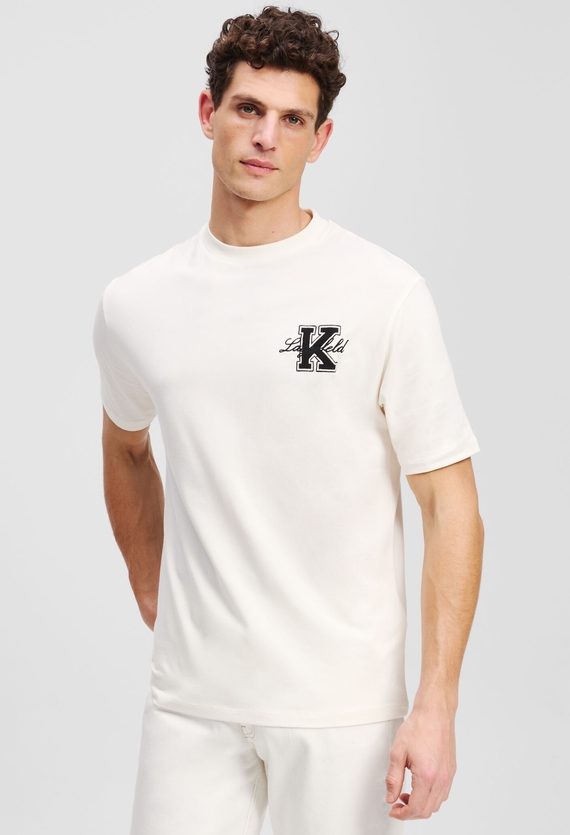 Мужская белая футболка Karl Lagerfeld 552221.755148;60