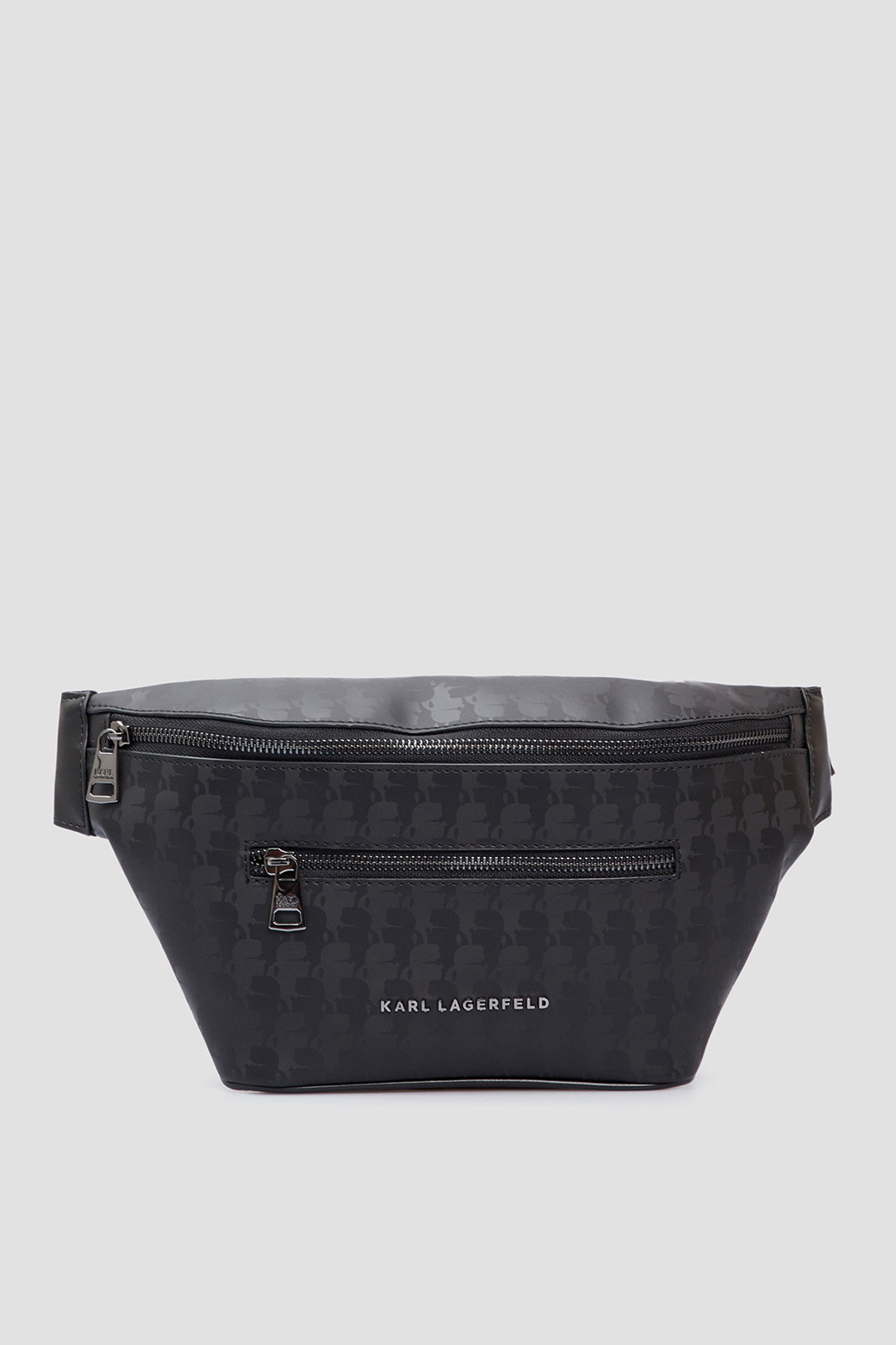 Мужская черная поясная сумка с узором Karl Lagerfeld 542114.805911;990