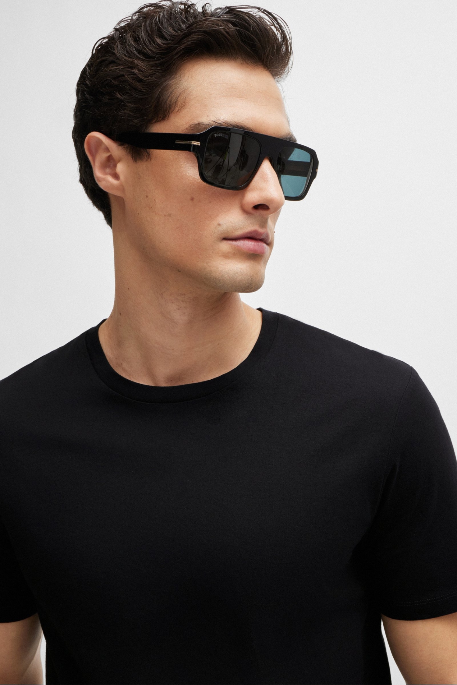 Мужская черная футболка BOSS 50468395;001