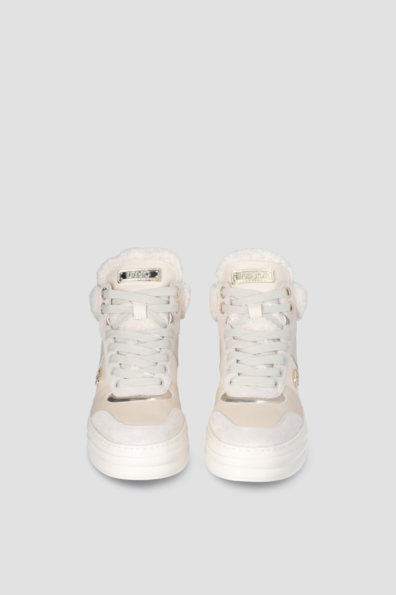 Жіночі бежеві шкіряні хайтопи Liu Jo BF4033.PX530;S1185