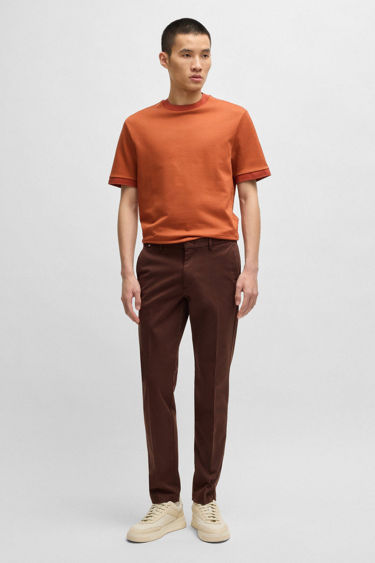 Мужские коричневые чиносы BOSS 50487966;204