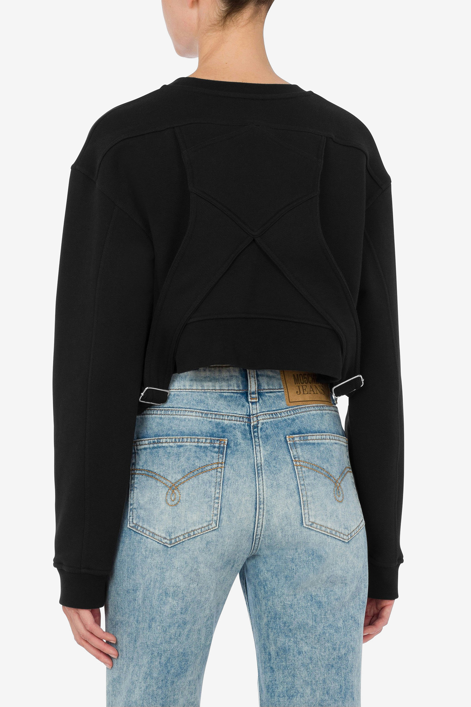 Женский черный свитшот Moschino A1705.3756;1555
