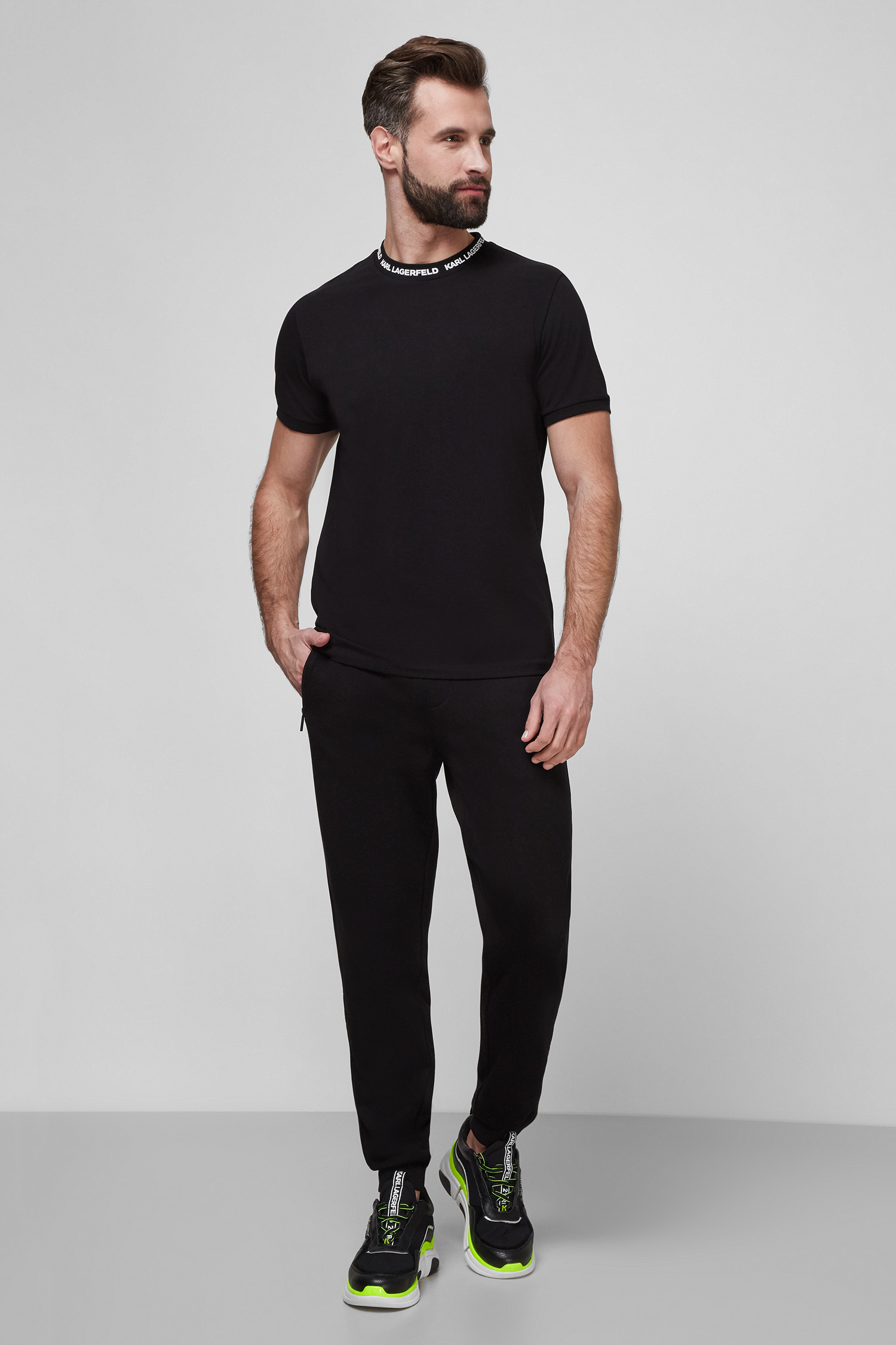 Мужская черная футболка Karl Lagerfeld 511221.755022;990