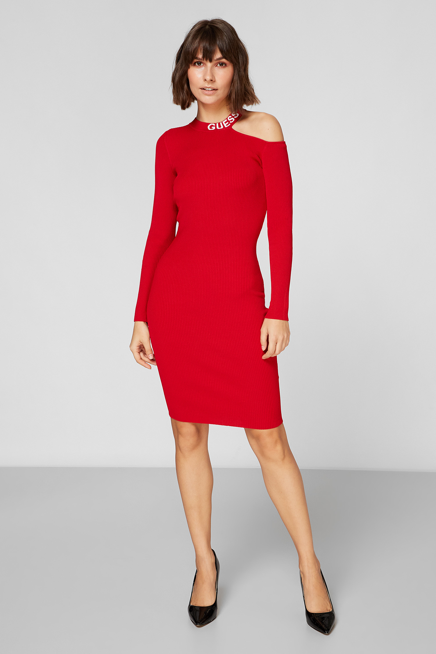 Женское красное платье Guess W0BK1H.Z2G50;G5F0