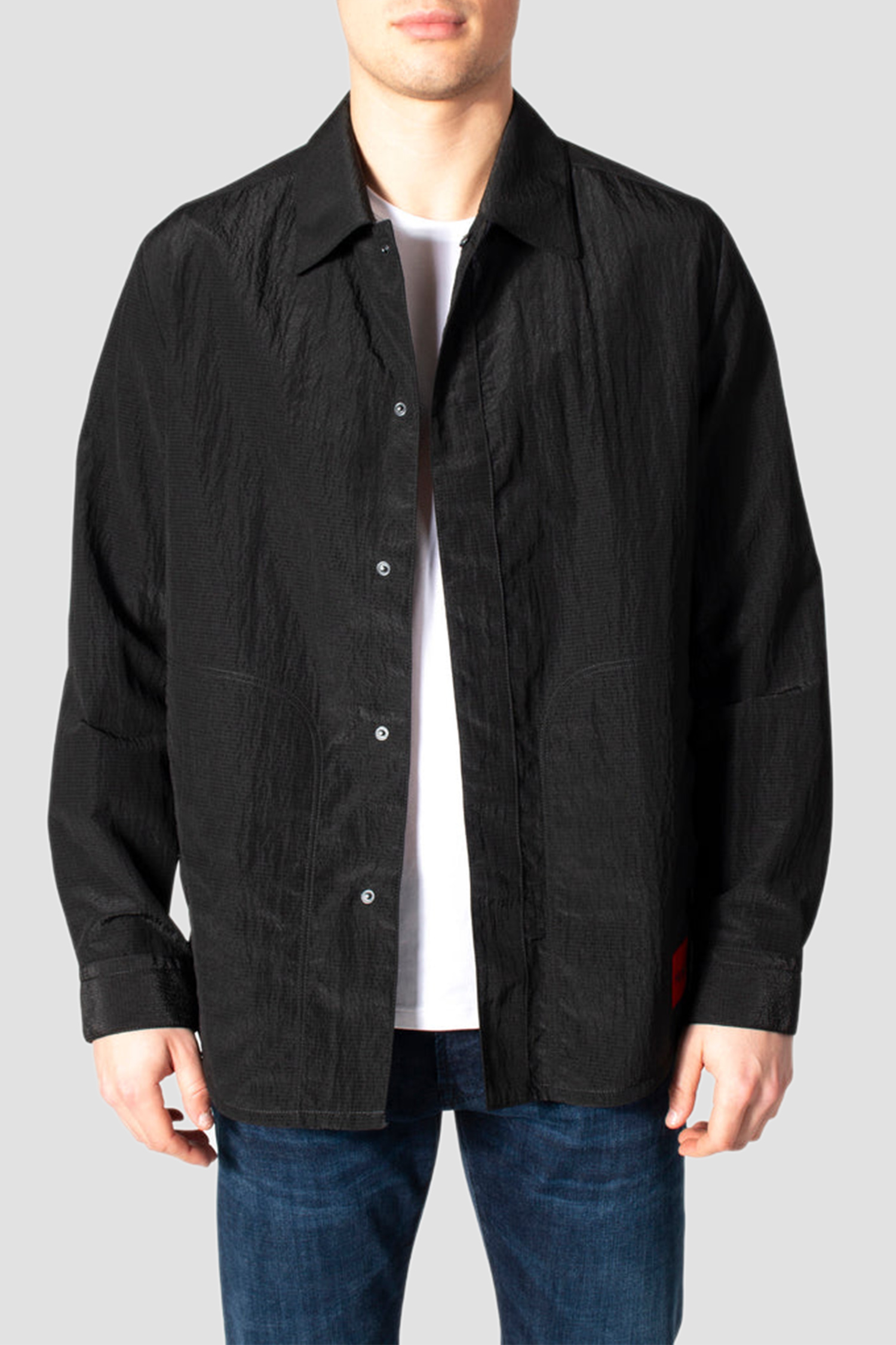 Мужская черная рубашка HUGO 50465120;001