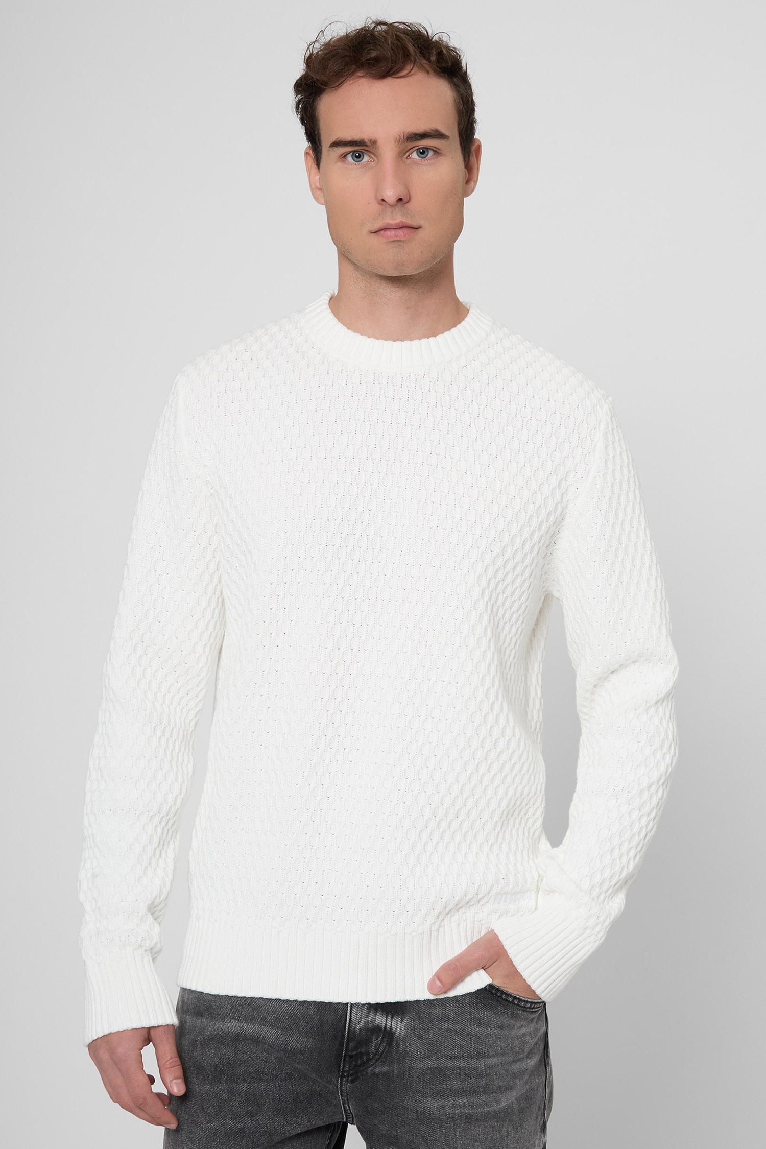 Чоловічий білий джемпер HUGO 50546995;102