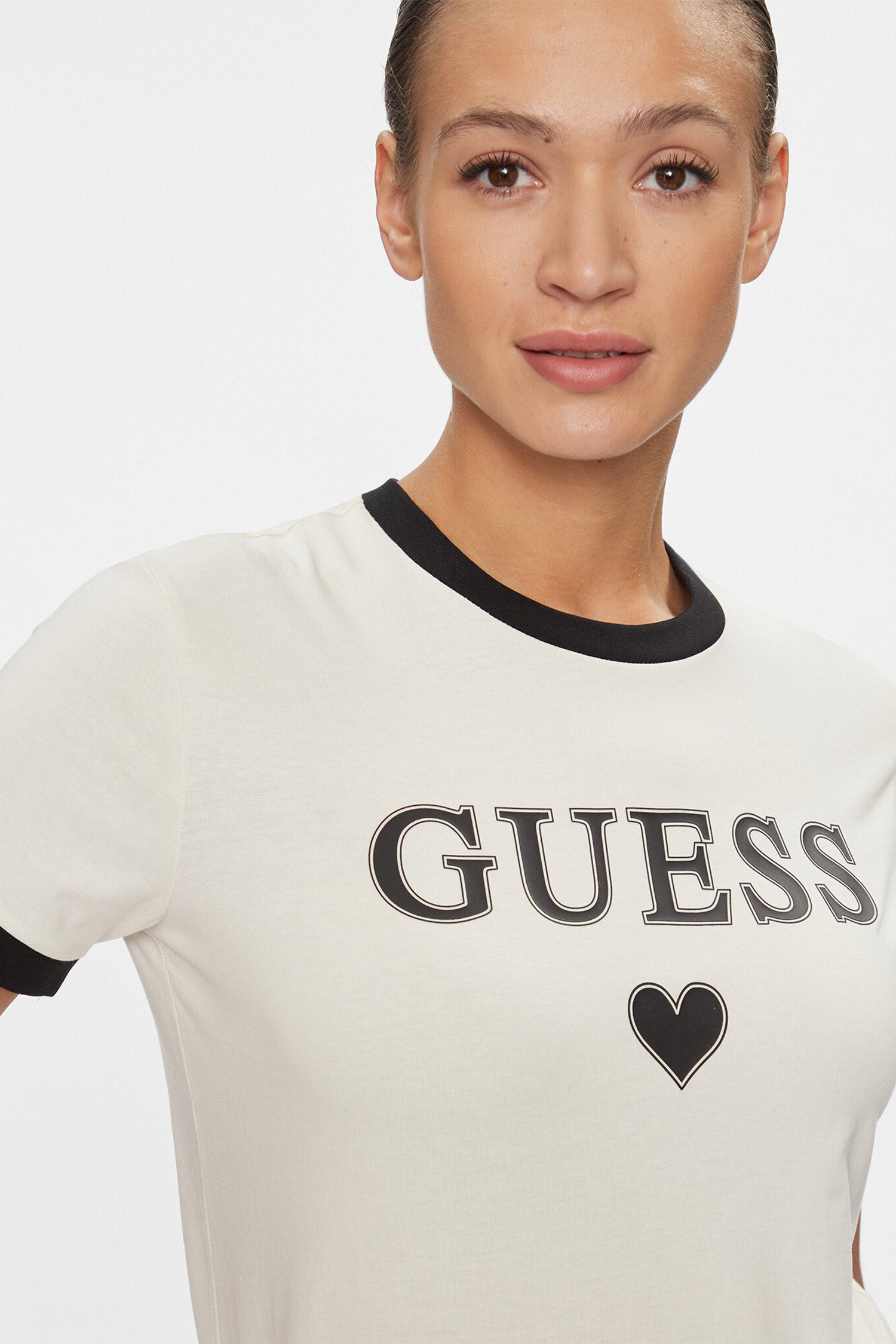 Женская белая футболка Guess V4RI04.K8FQ4;G015 — Ultrashop