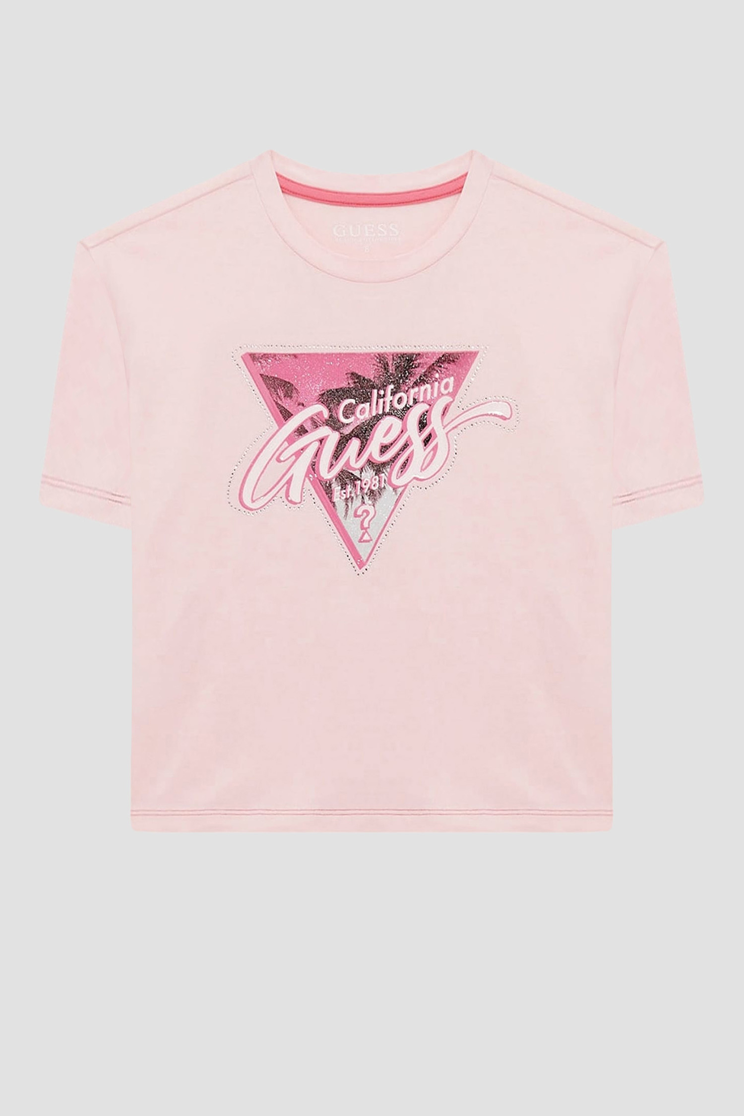 Детская розовая футболка Guess Kids J4GI26.K6YW1;G6K9