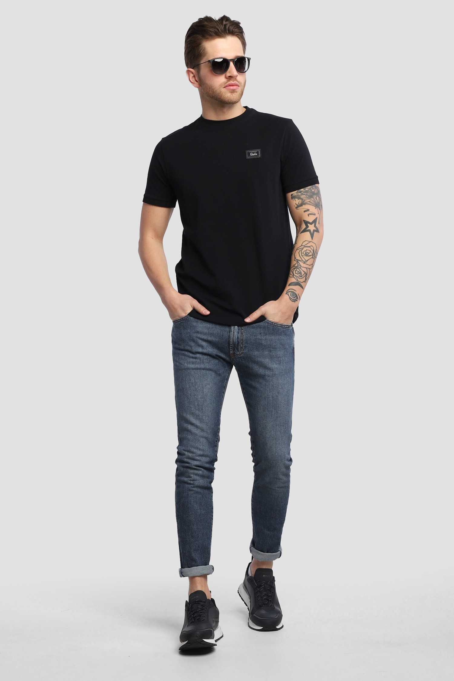 Мужская черная футболка Karl Lagerfeld 521221.755022;690