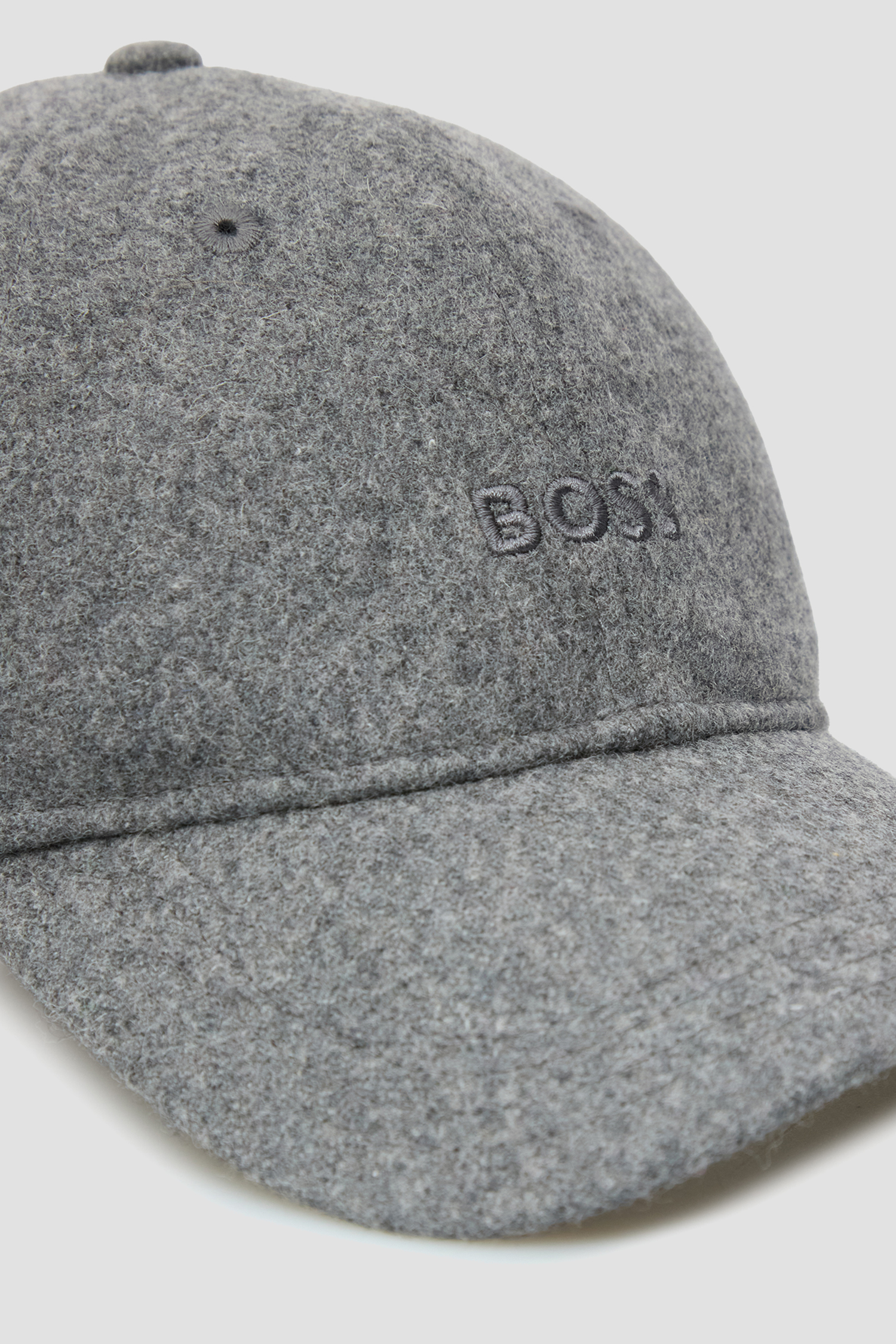Чоловіча сіра вовняна кепка BOSS 50550619;062
