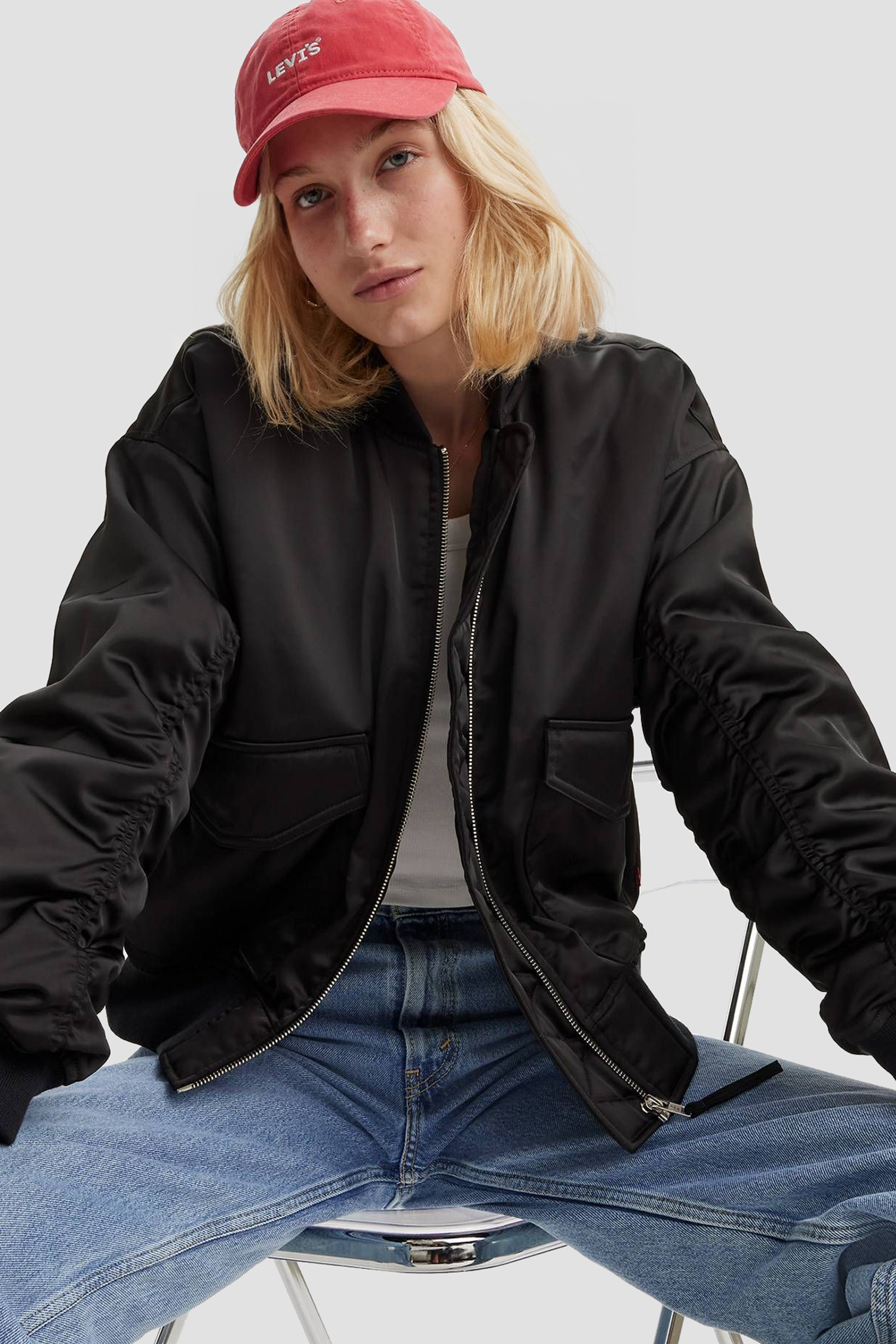 Женский черный бомбер Levi’s® A7262;0003