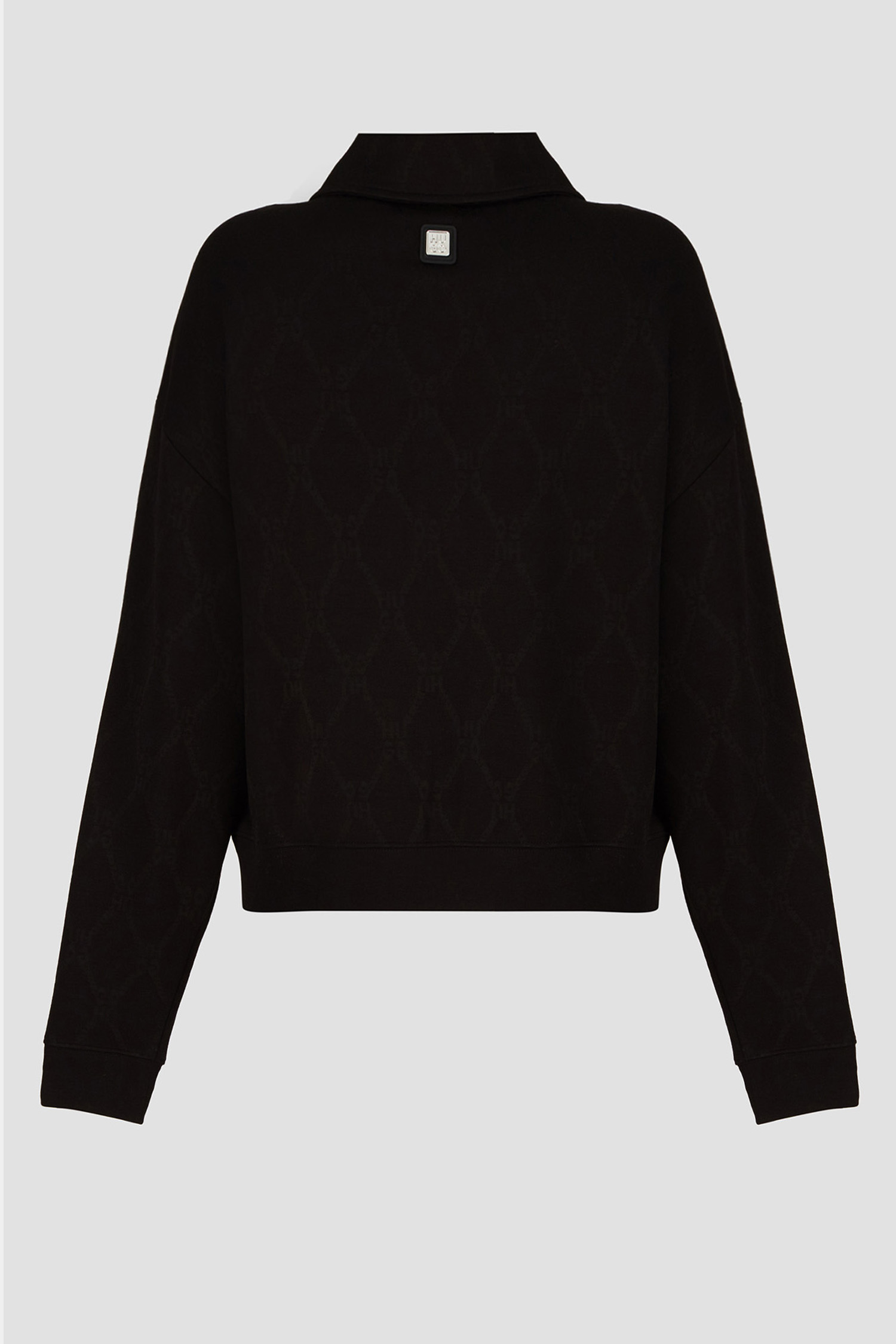 Женское черное поло с узором HUGO 50517120;971