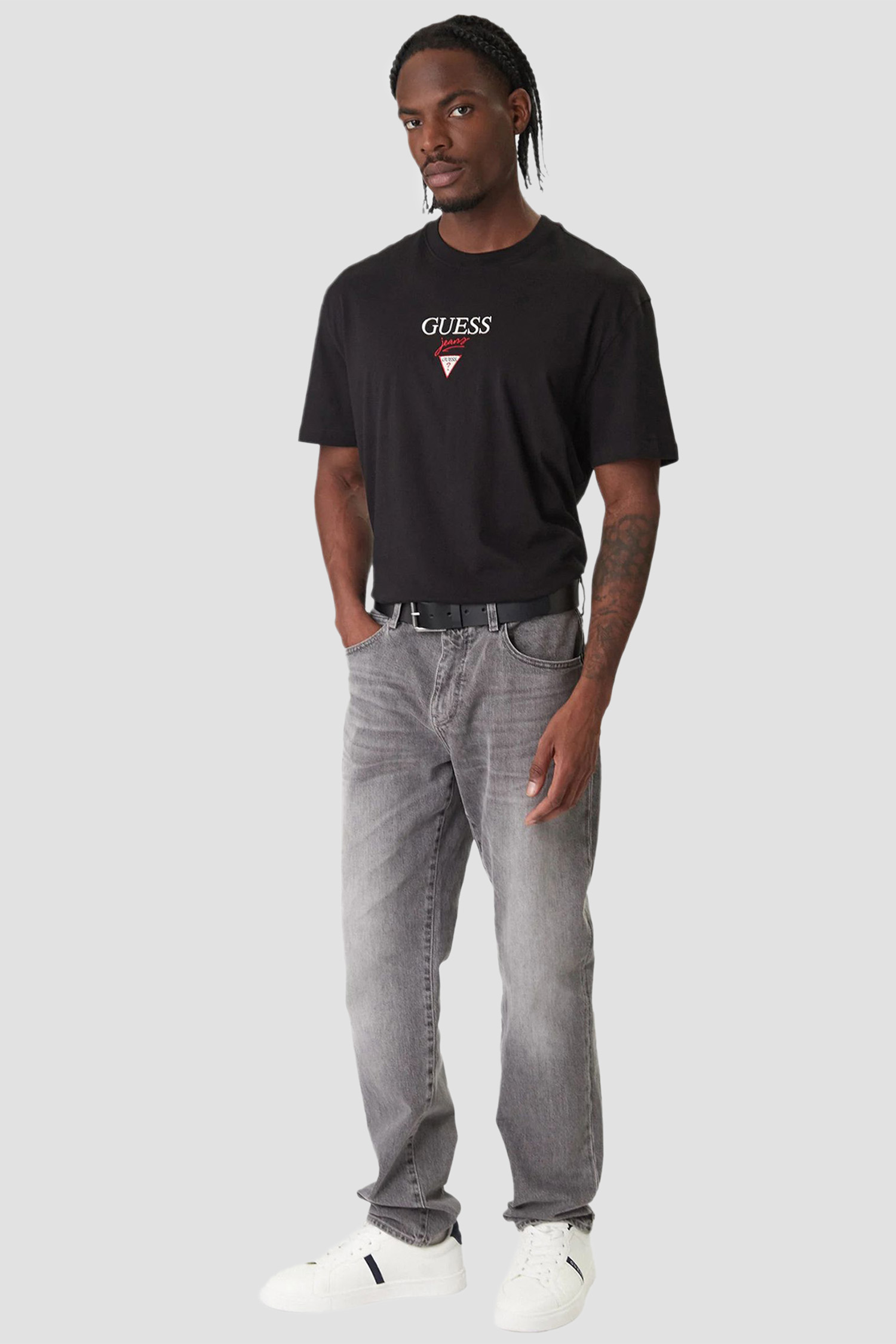 Чоловіча чорна футболка Guess Jeans M6RI45.K8HM0;JBLK