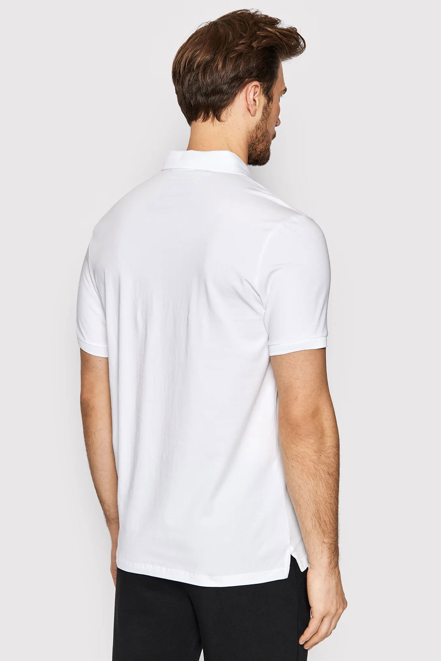 Чоловіче біле поло Karl Lagerfeld 500221.745890;10