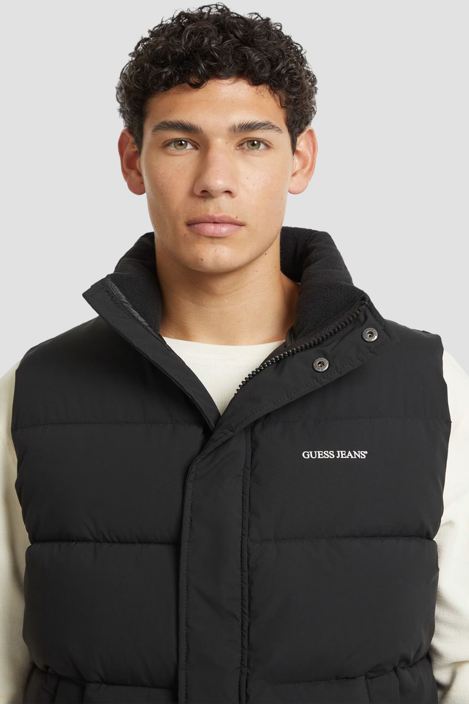 Мужской черный жилет Guess Jeans M4BN47.WGII2;JBLK