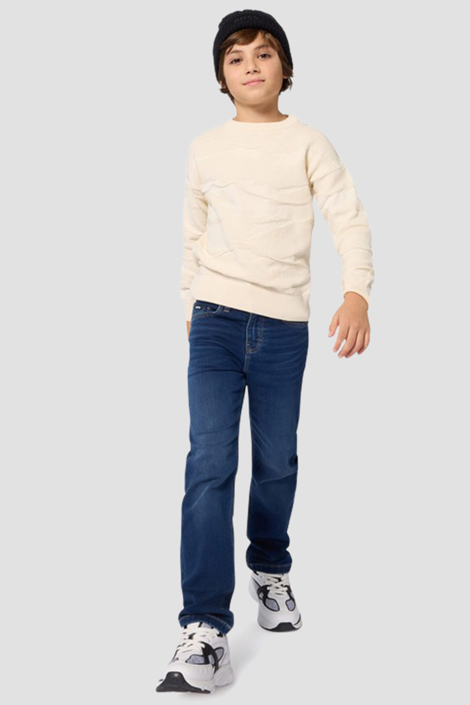 Дитяча чорна шапка BOSS kids J52624;09B