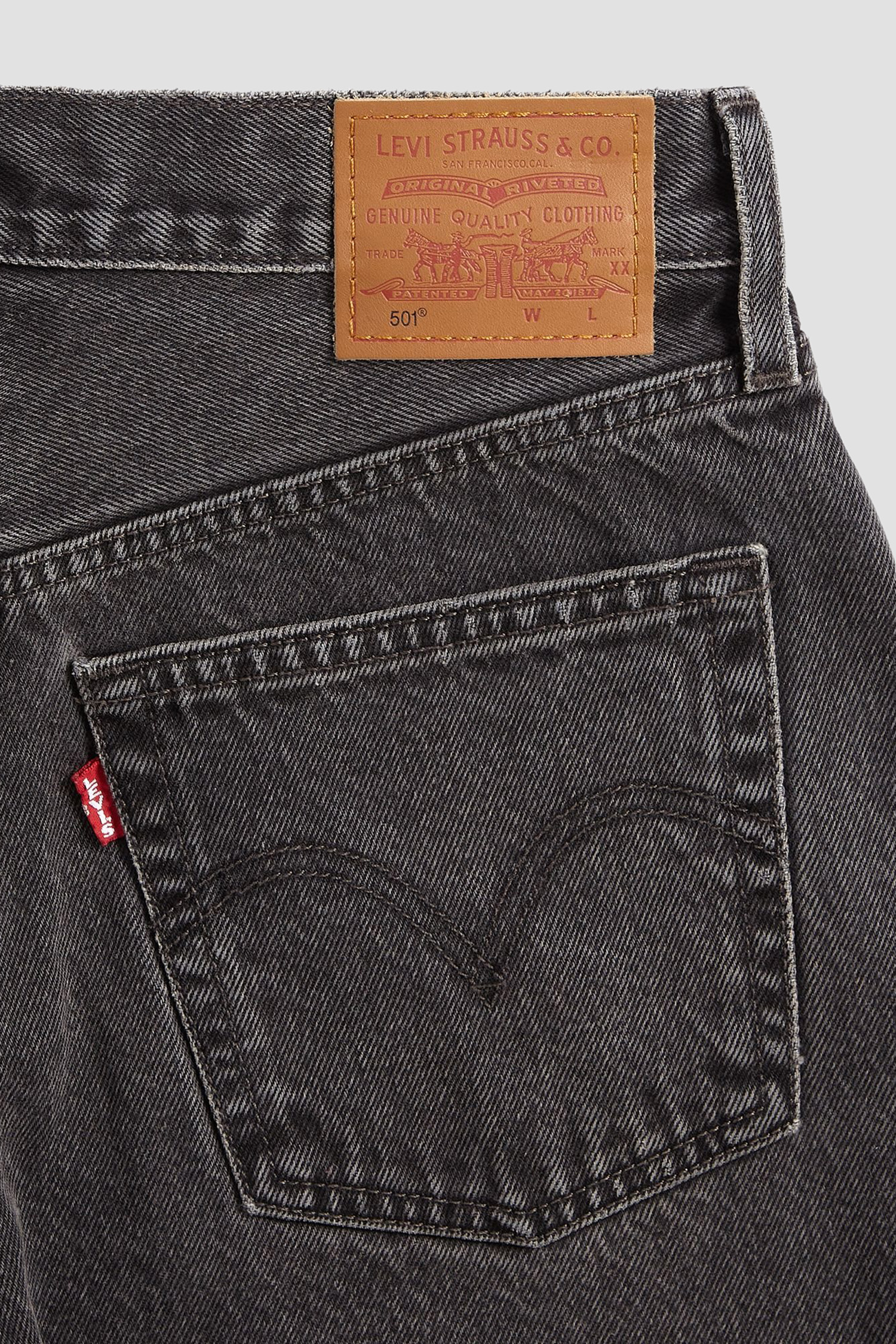 Женские черные джинсы 501® Straight Levi’s® 12501;0452