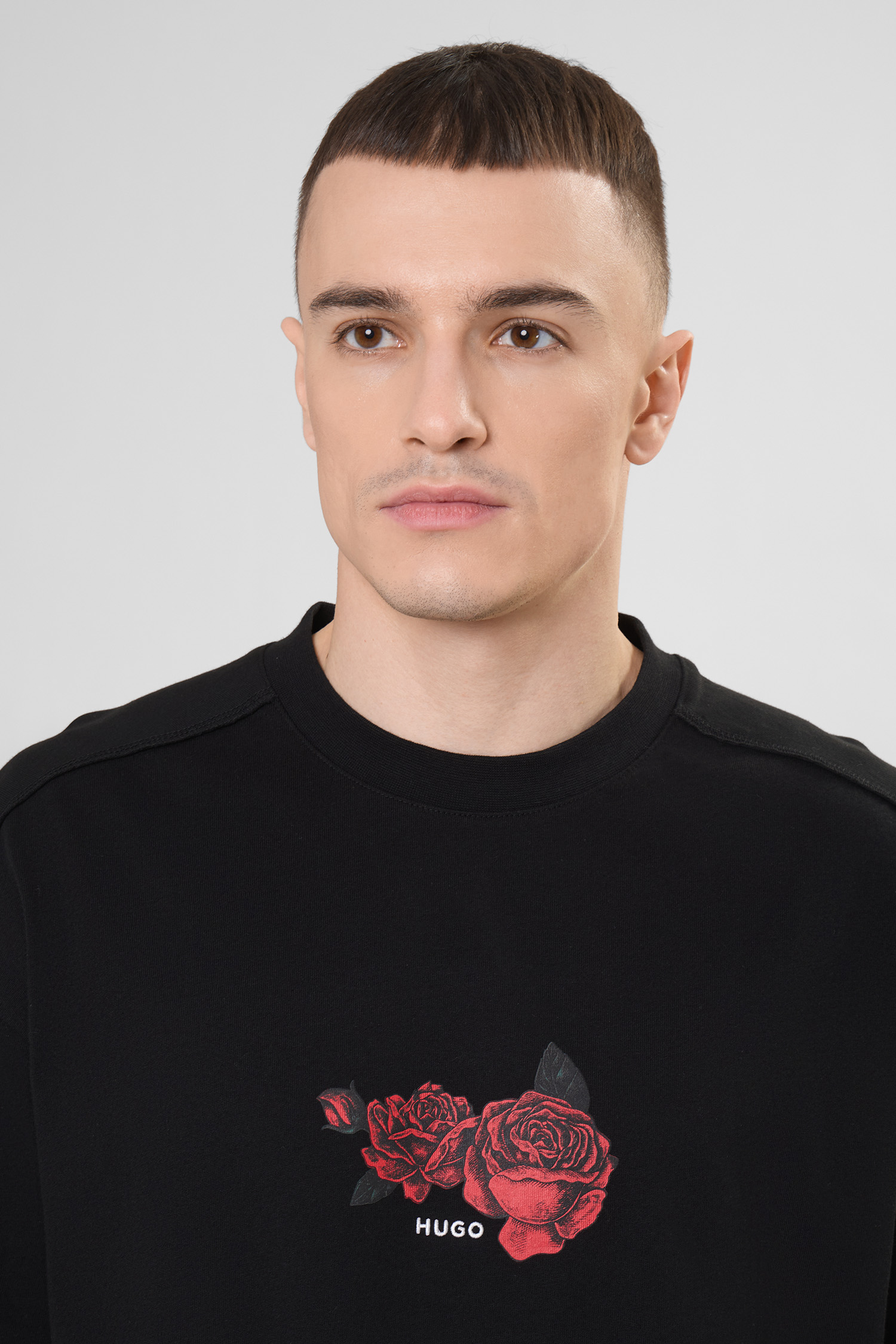 Чоловіча чорна футболка HUGO 50564642;001