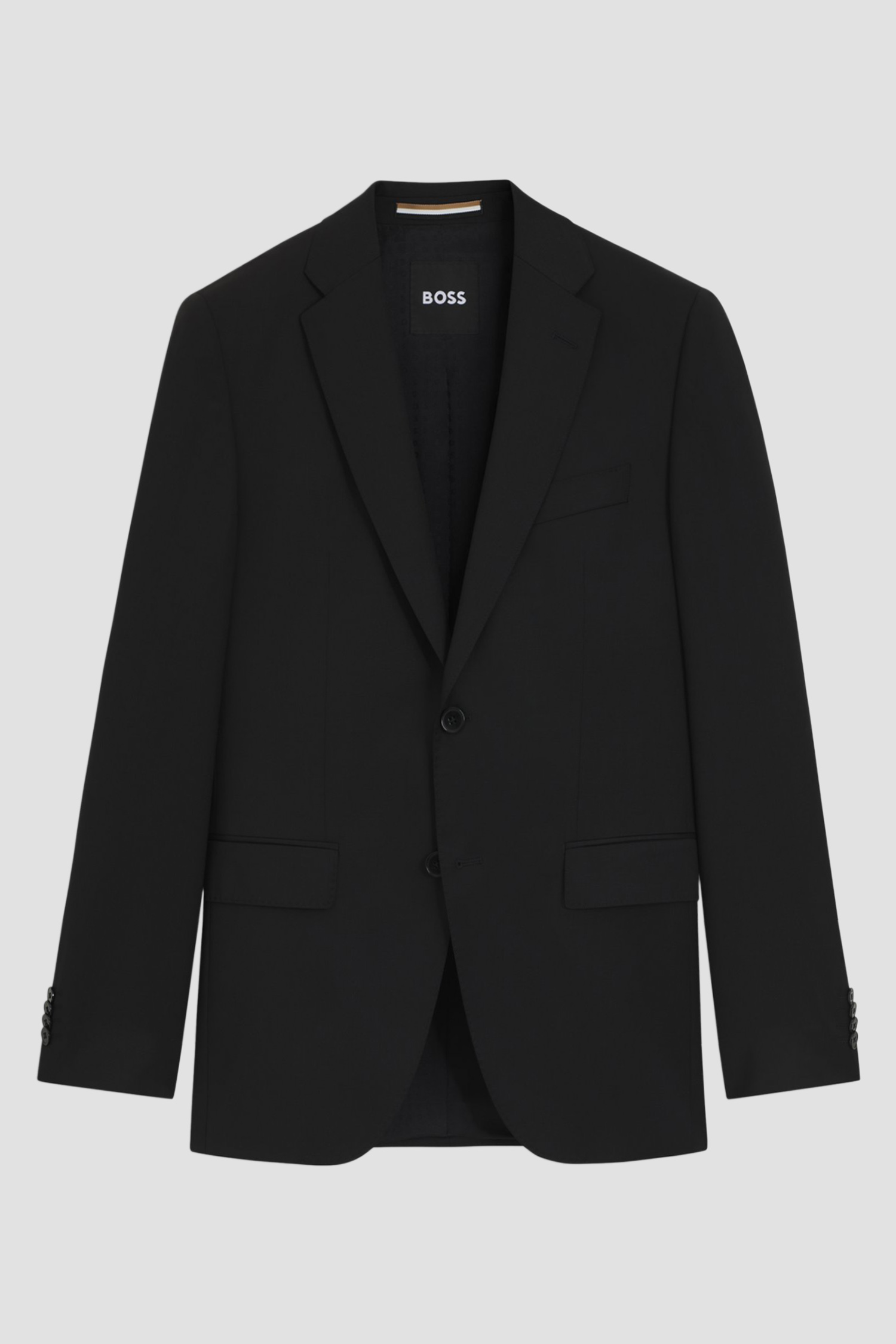 Мужской черный шерстяной пиджак BOSS 50469172;001