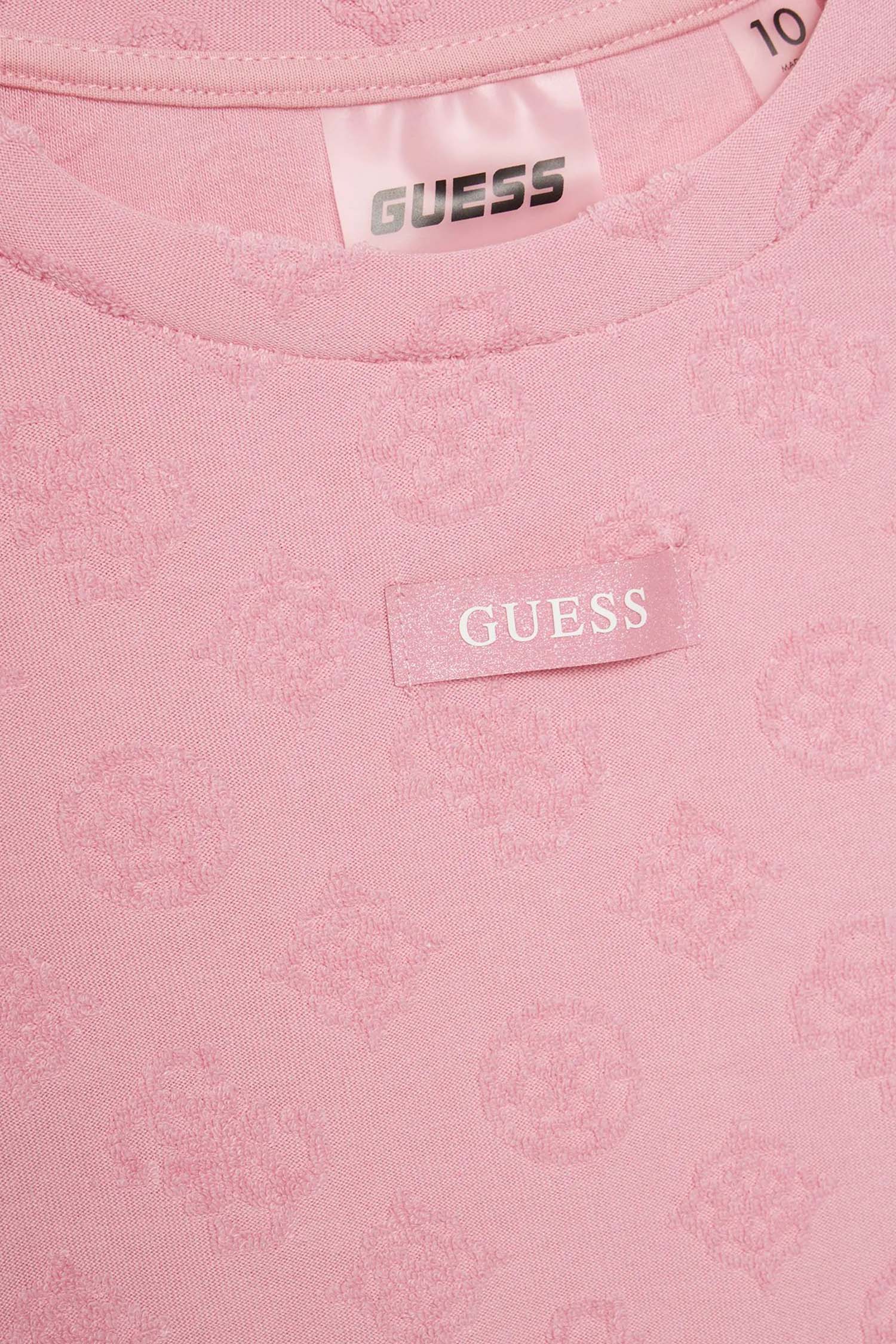 Детское розовое платье с узором Guess Kids J5GK38.KCT02;F6EV