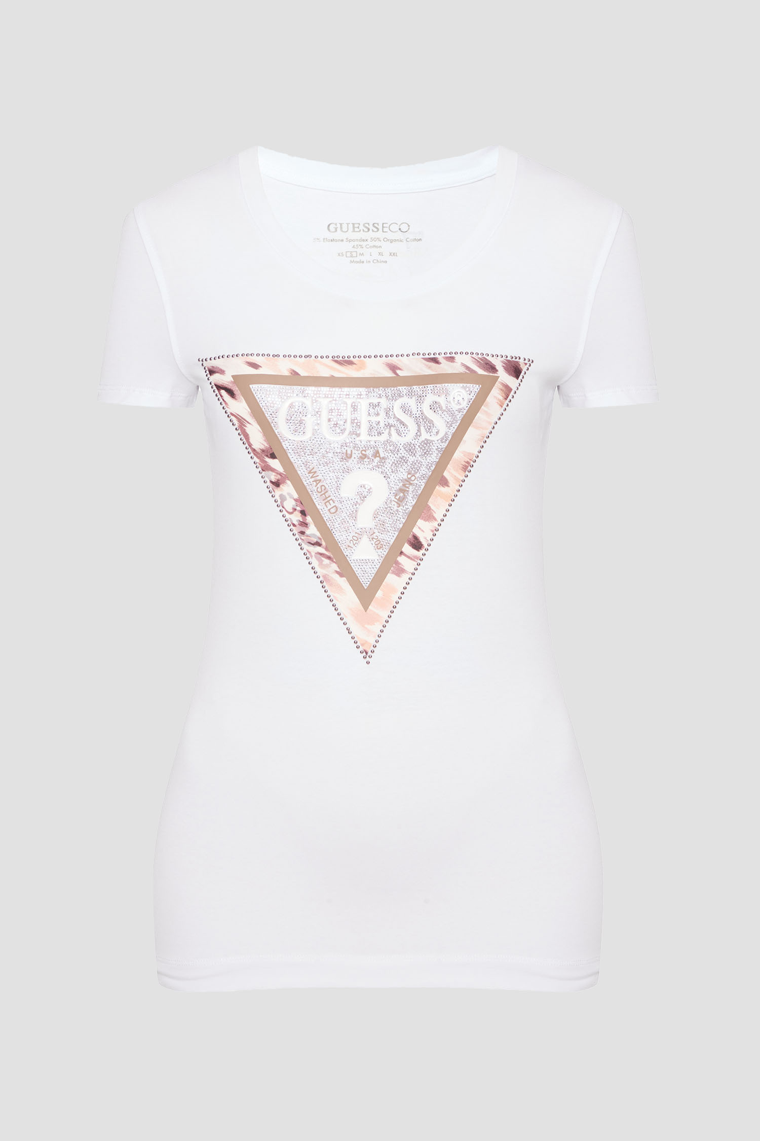 Женская белая футболка Guess W5RI22.J1314;G011