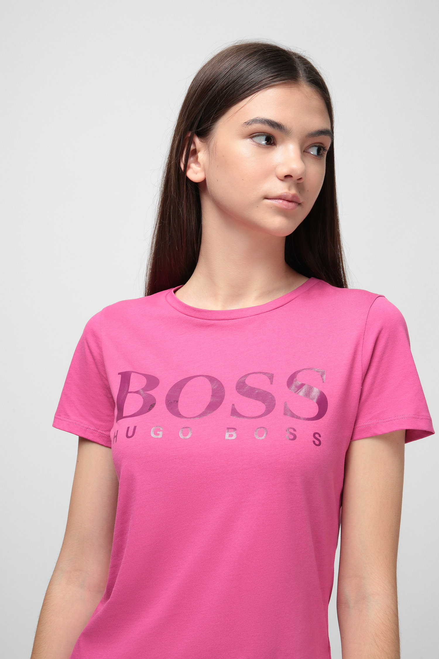 Розовая футболка для девушек BOSS 50429874;672 — Ultrashop