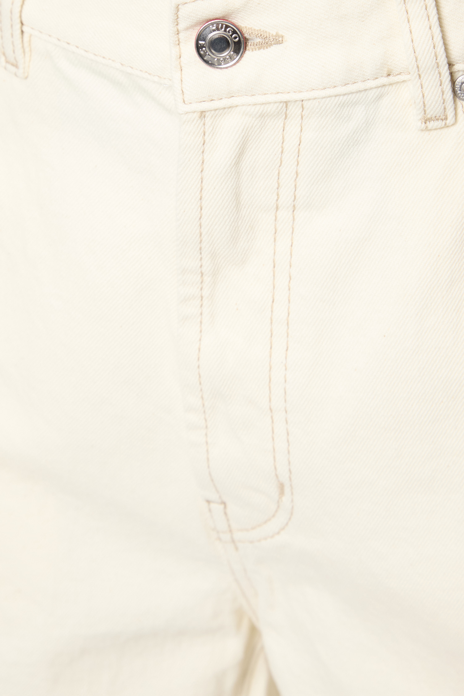 Мужские белые джинсовые шорты HUGO 50537723;285