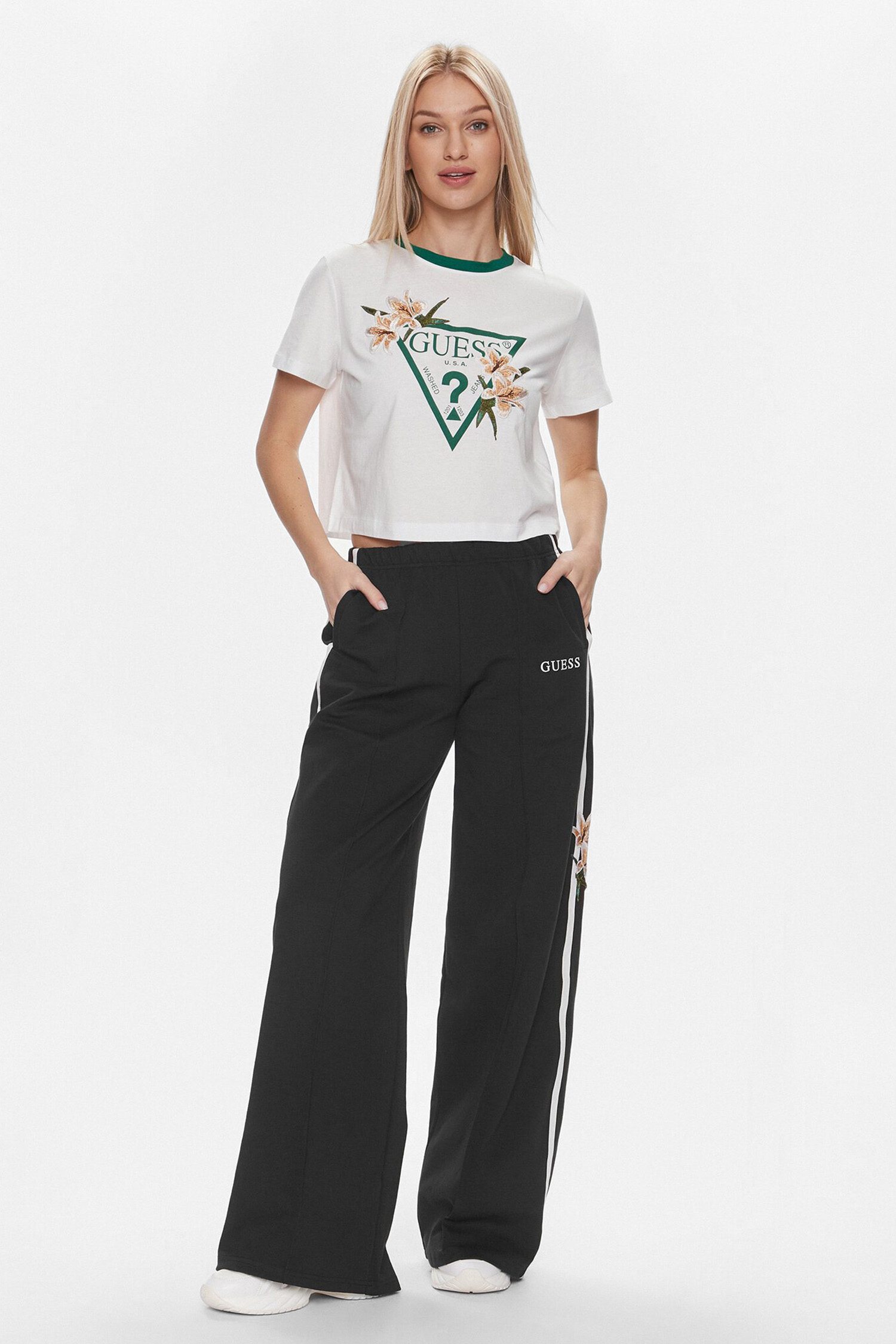 Женская белая футболка Guess V4GI02.K46D1;G011