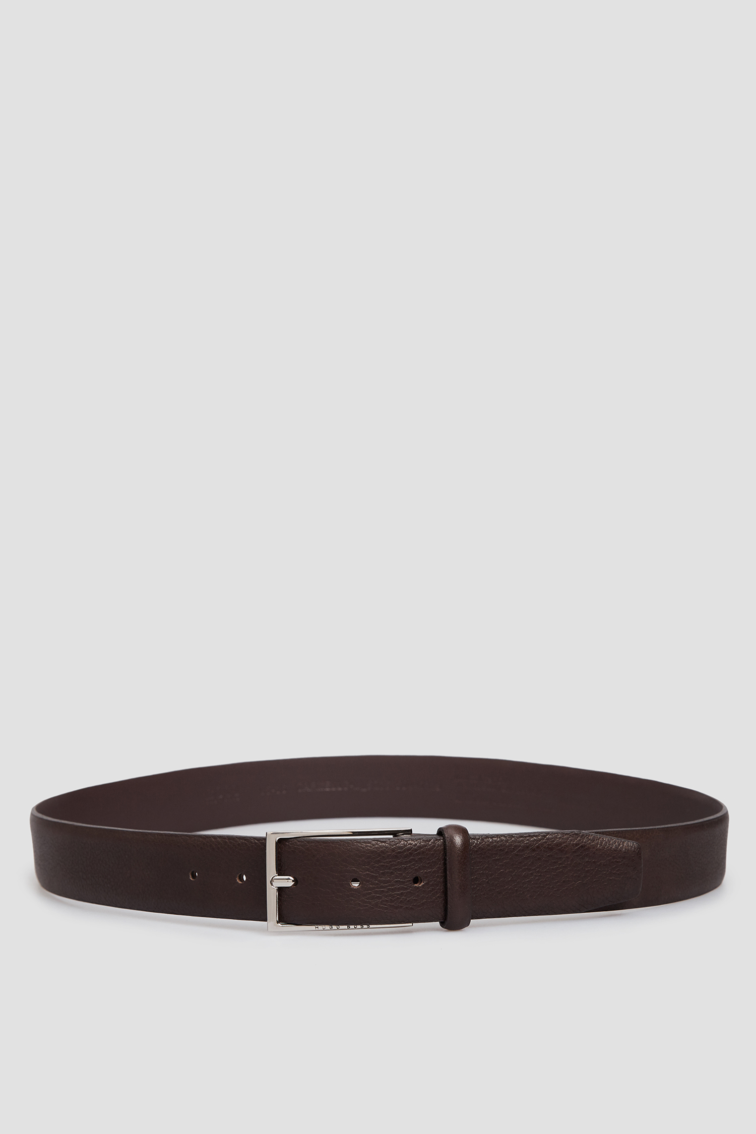 Мужской коричневый кожаный ремень BOSS 50447129;202