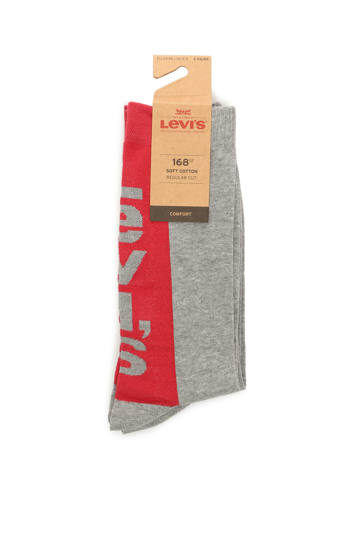 Мужские серые носки (2 пары) Levi’s® 83033001;988