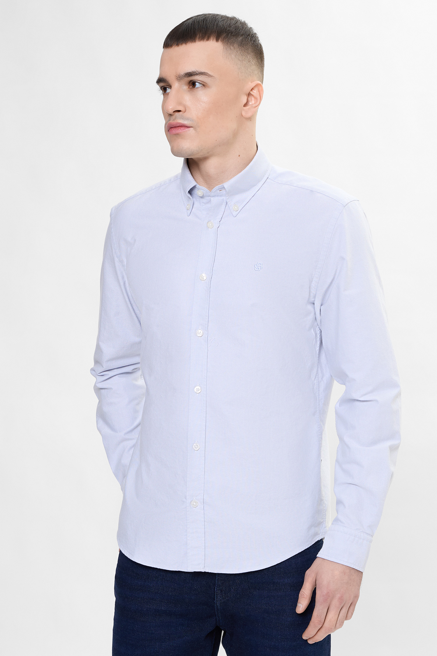 Чоловіча блакитна сорочка BOSS 50555966;531