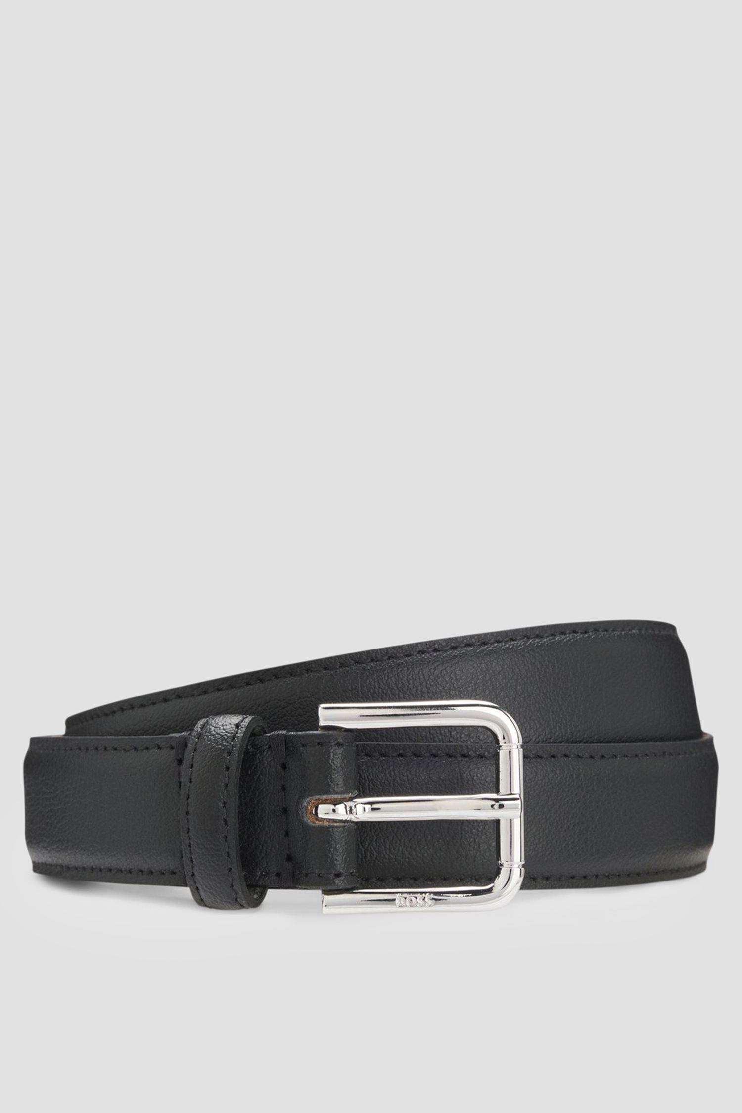 Жіночий чорний шкіряний ремінь BOSS 50558768;001