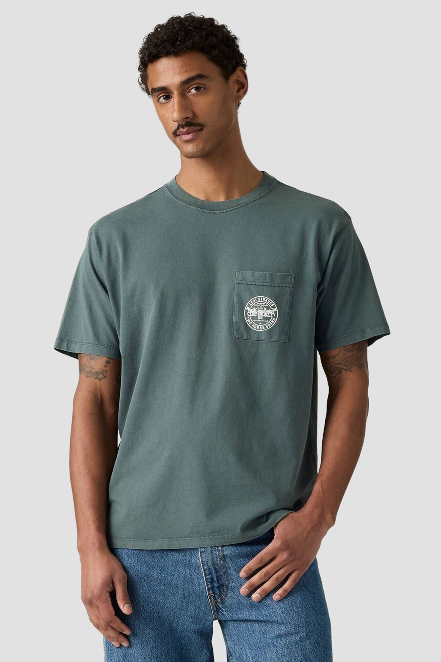 Мужская голубая футболка Levi’s® 005HV;0003