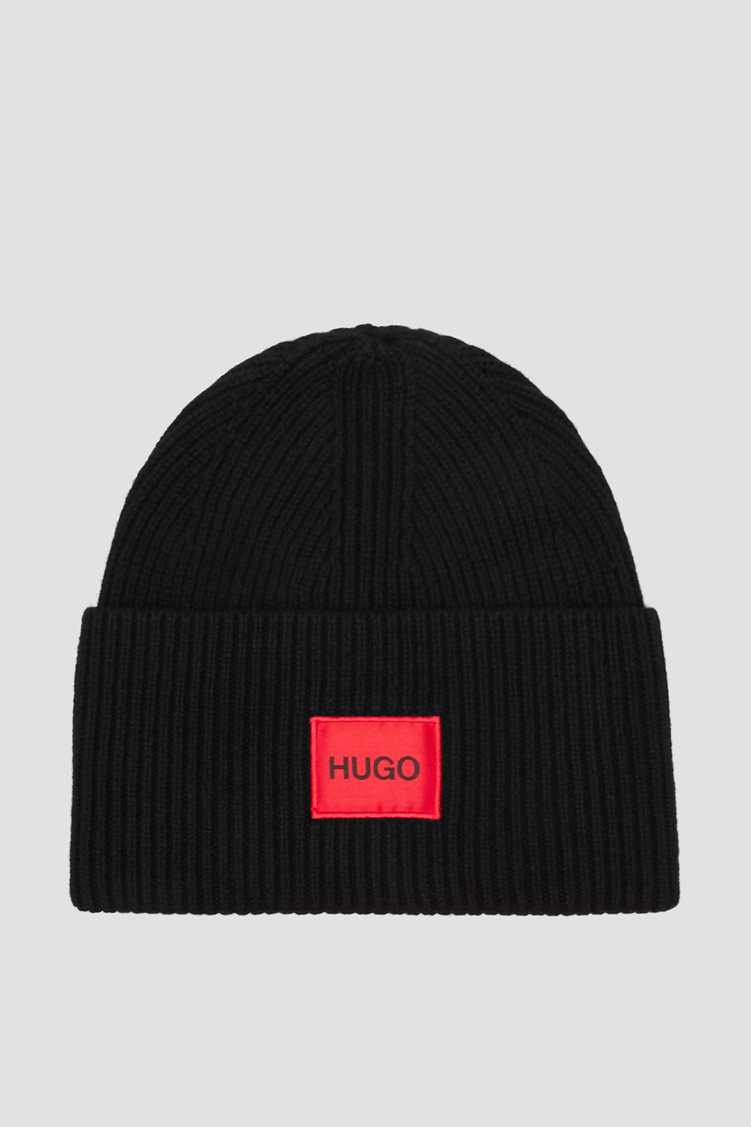 Женская черная шерстяная шапка HUGO 50461231;001