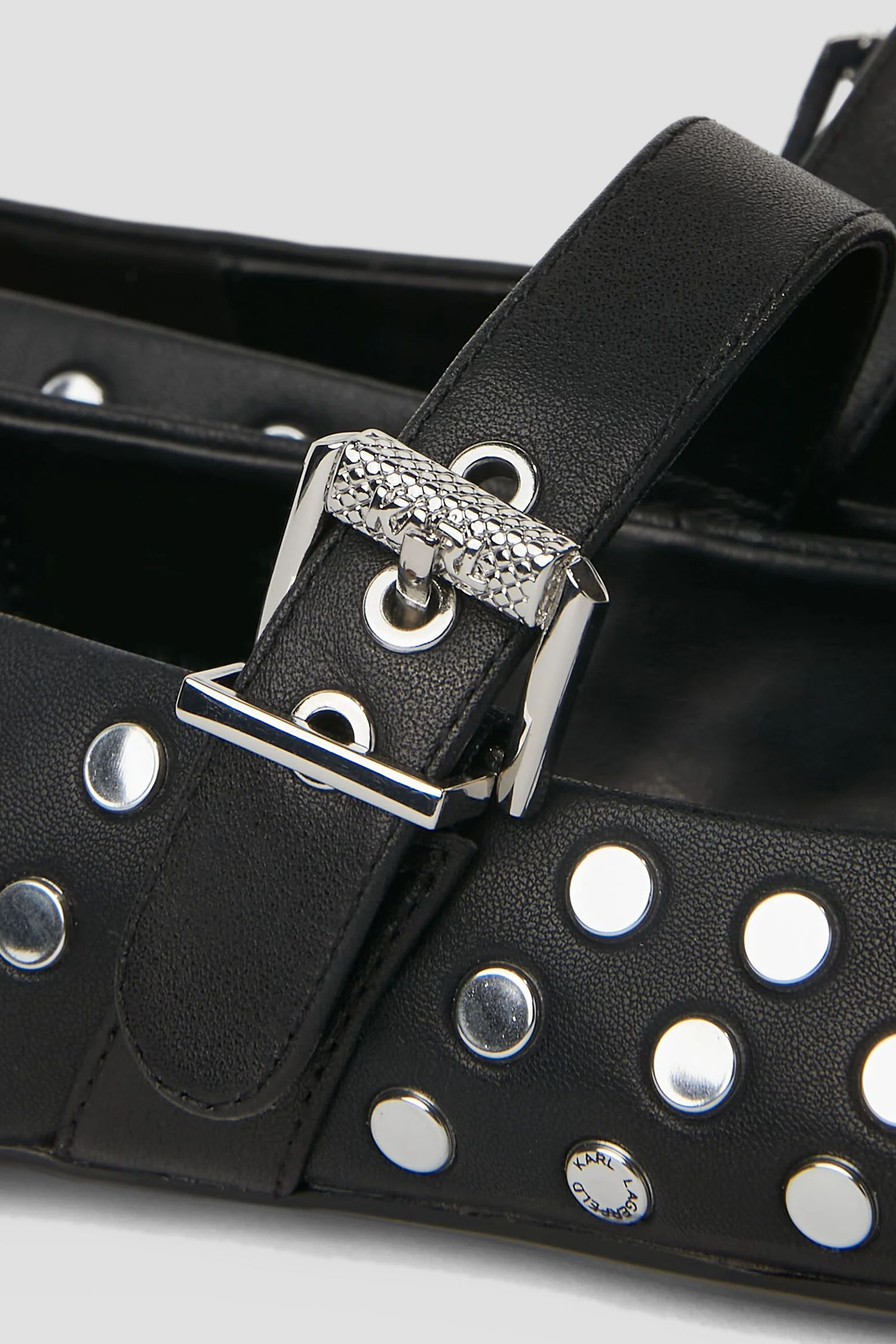 Женские черные балетки Karl Lagerfeld KL40127;00S