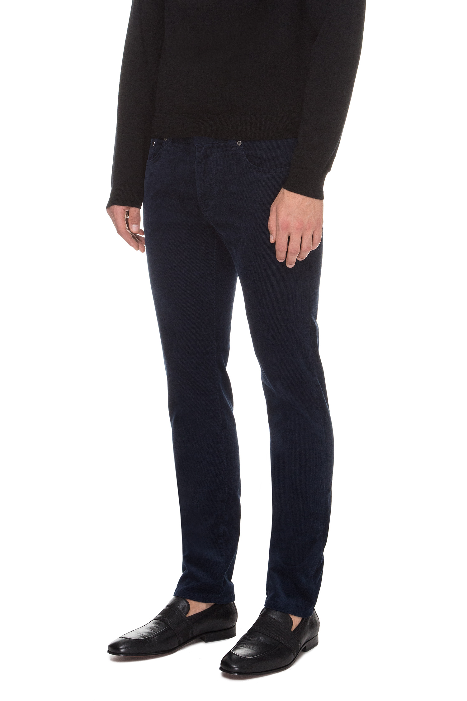 Чоловічі сині вельветові брюки Karl Lagerfeld 592822.265840;670