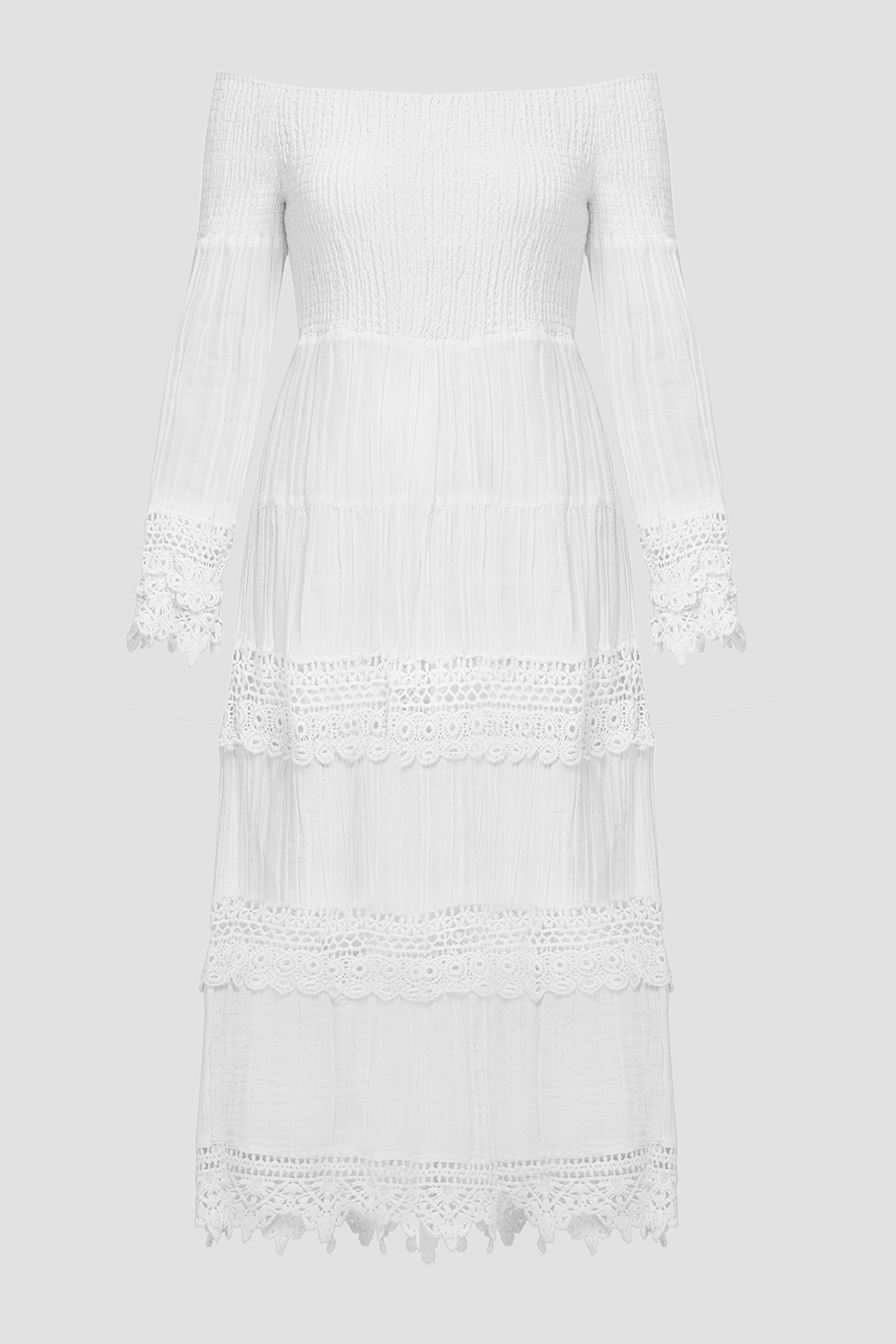 Жіноча біла сукня Guess W1YK11.RE340;G011