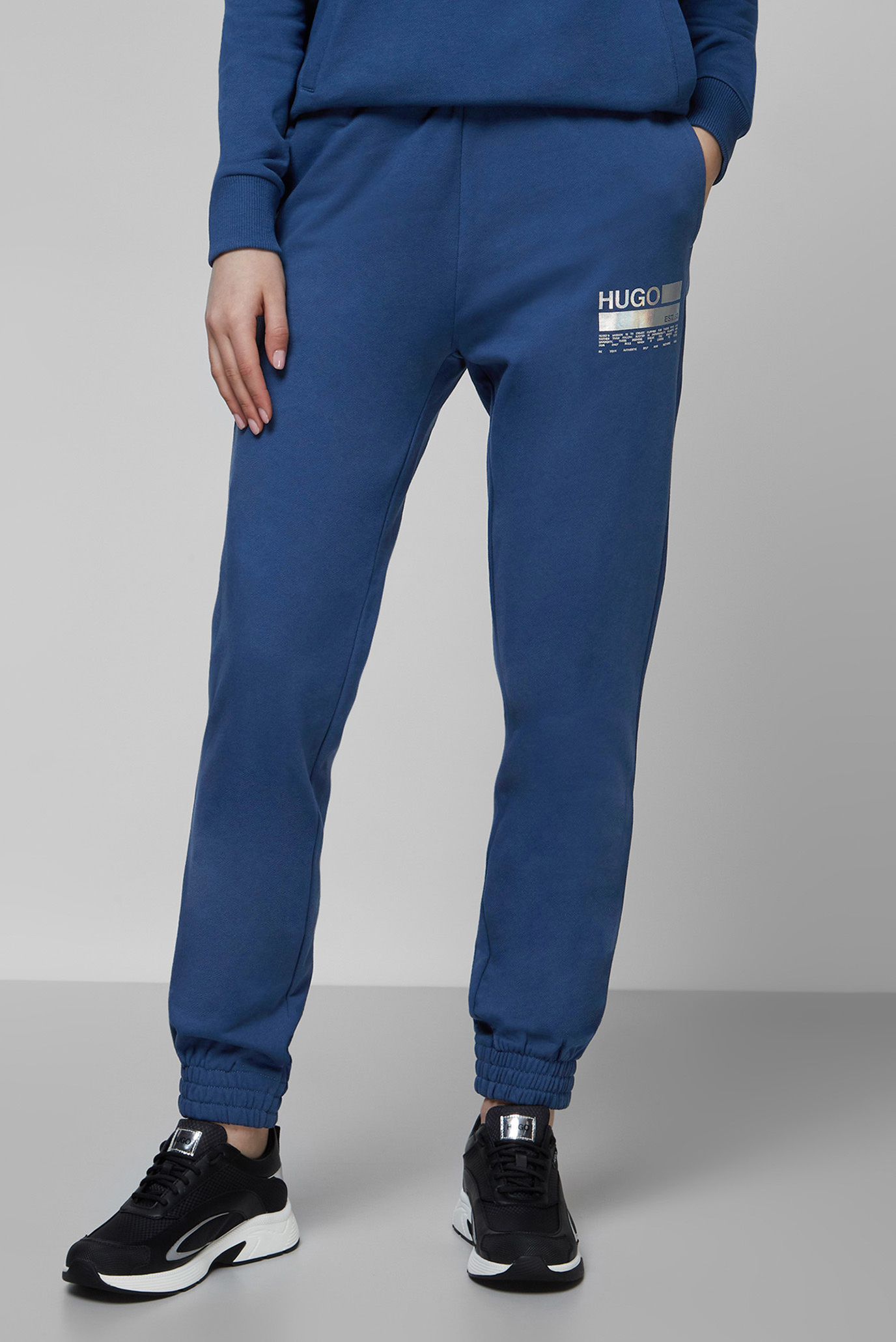 Синие спортивные брюки для девушек HUGO 50470606;423