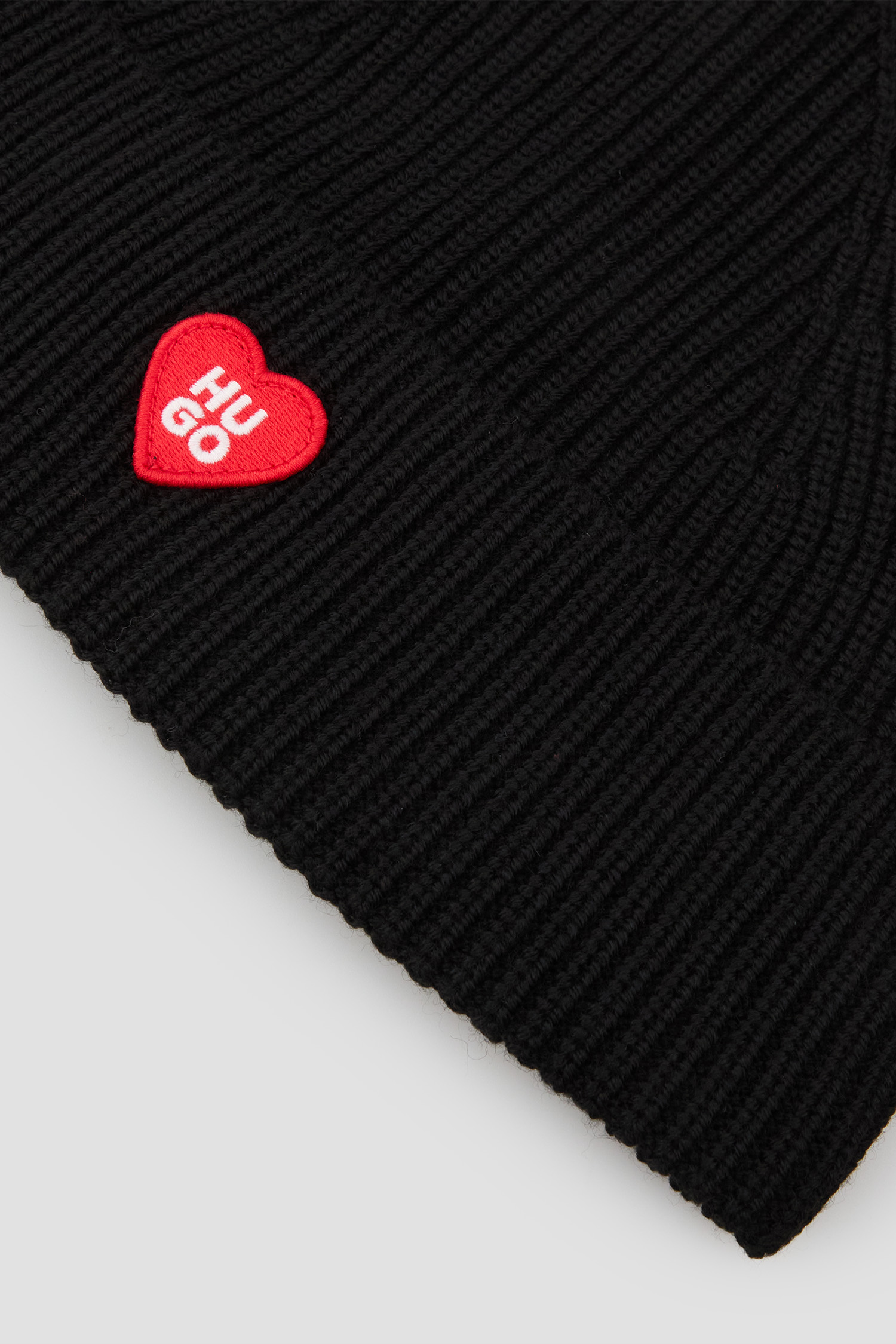 Жіноча чорна вовняна шапка HUGO 50556283;001