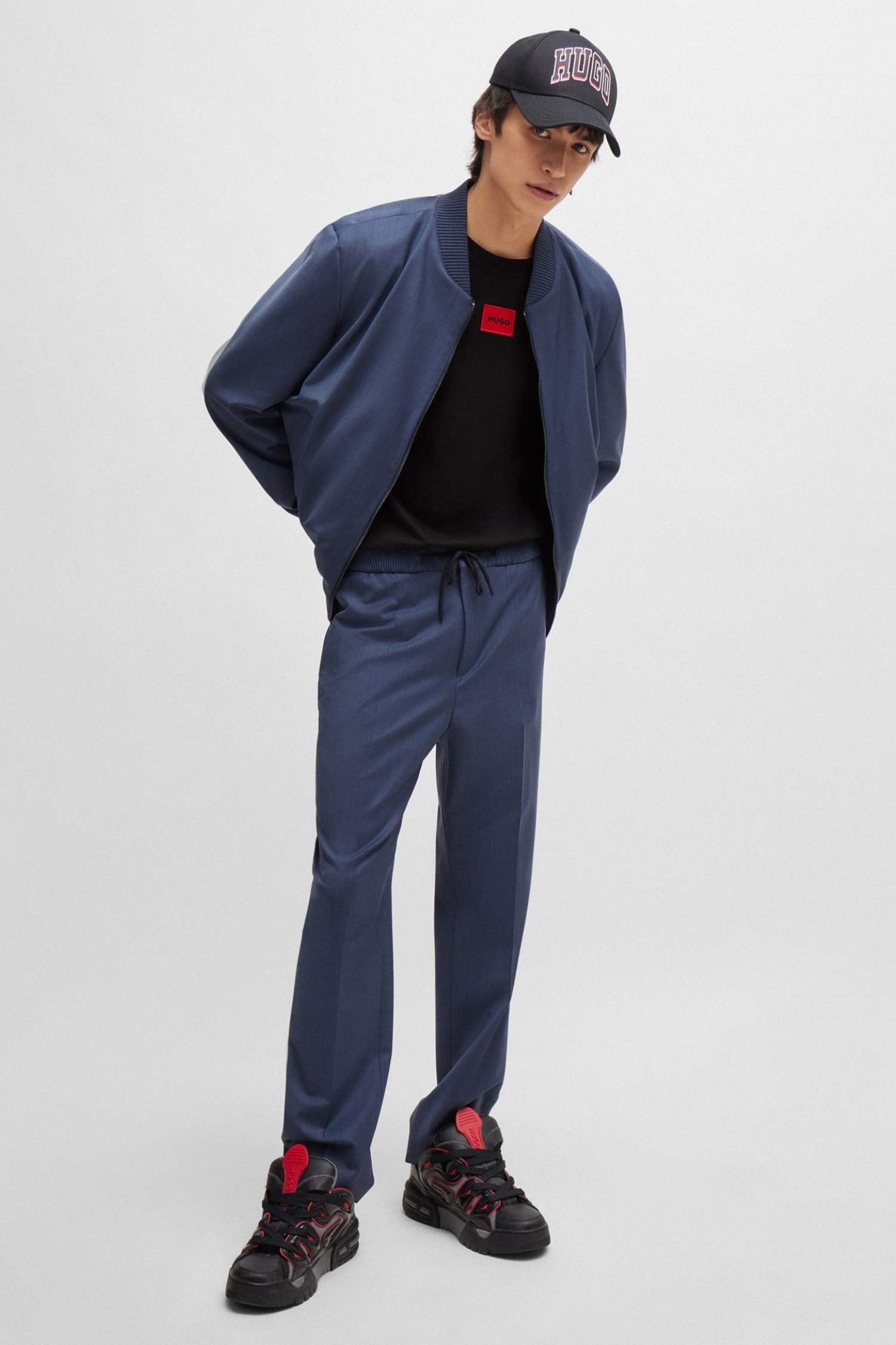 Чоловіча чорна футболка HUGO 50447978;001