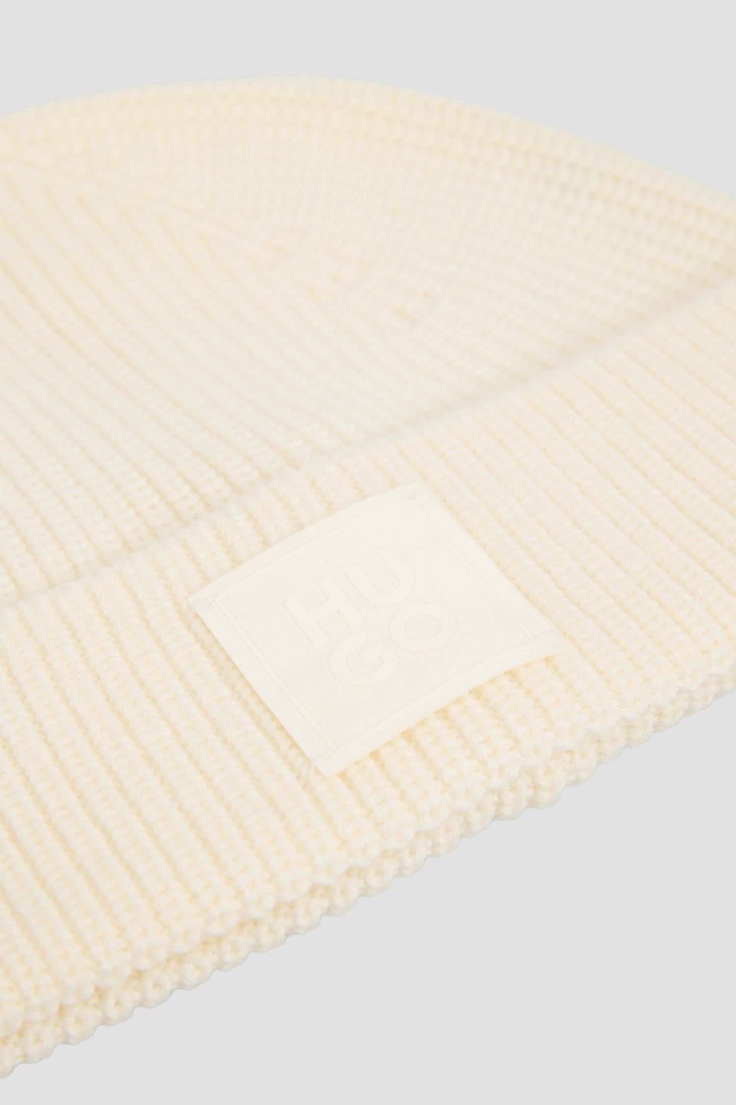 Жіноча біла вовняна шапка HUGO 50548413;118