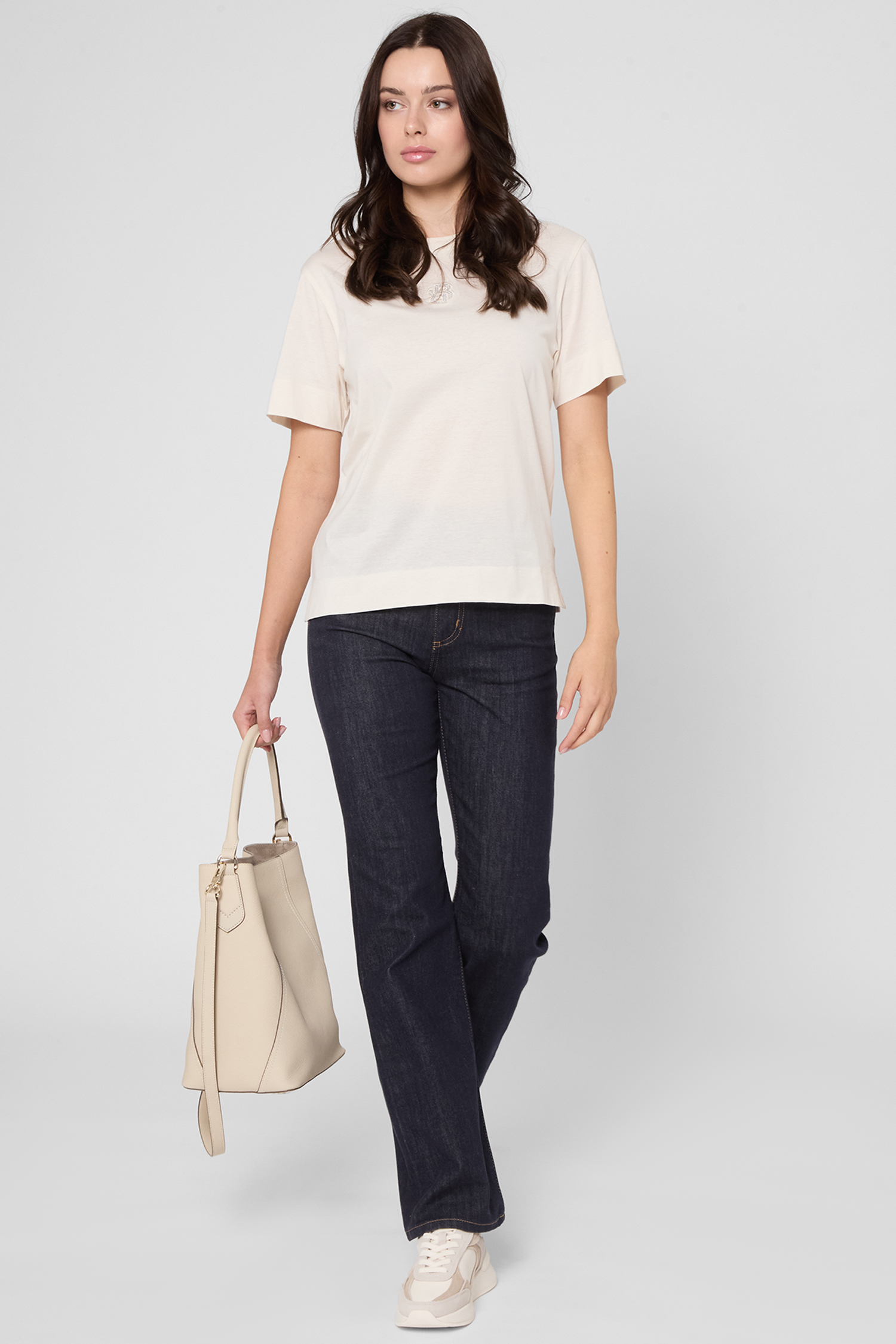 Жіноча біла футболка BOSS 50551443;118