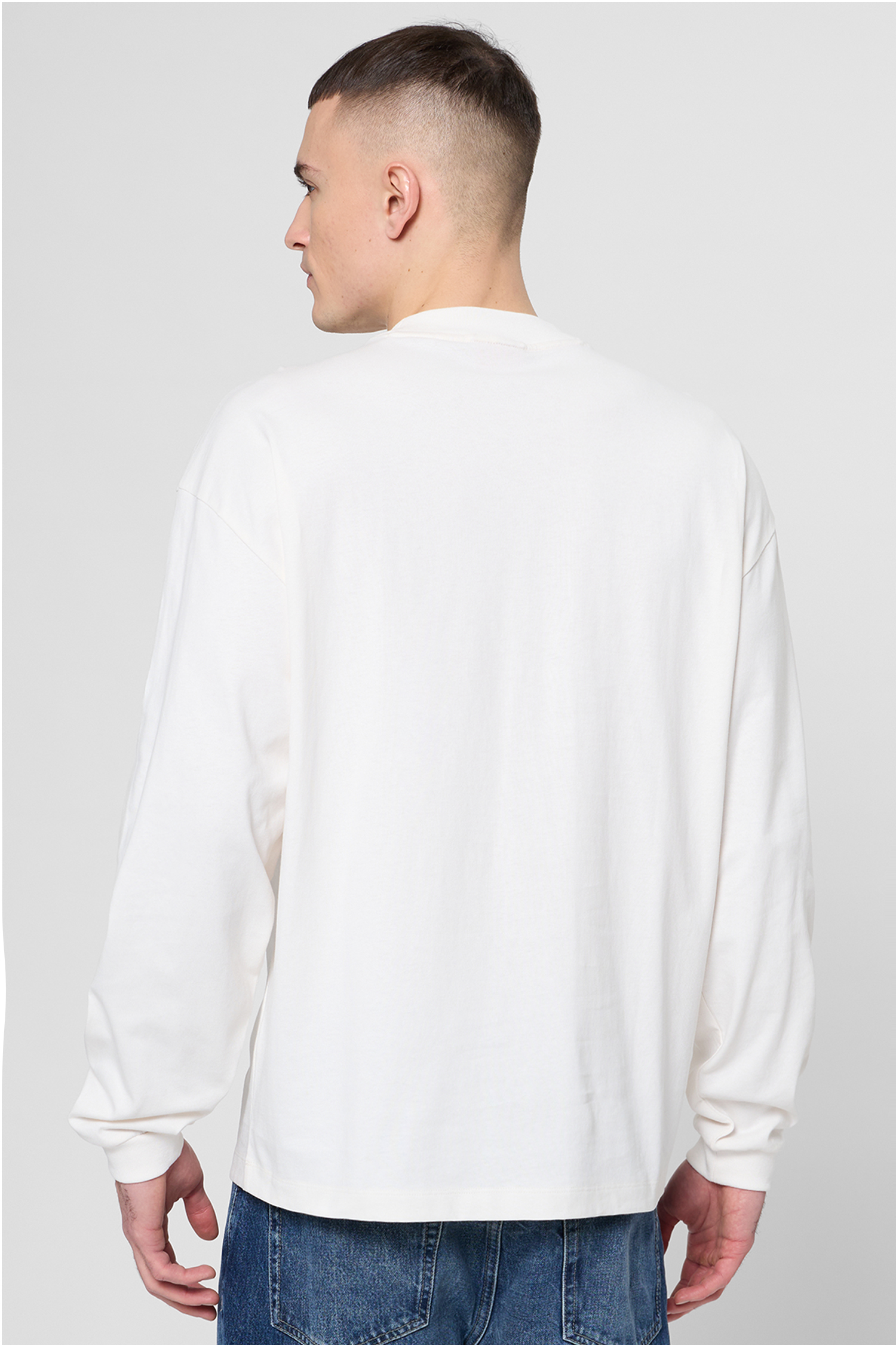 Чоловічий білий лонгслів HUGO 50511029;102