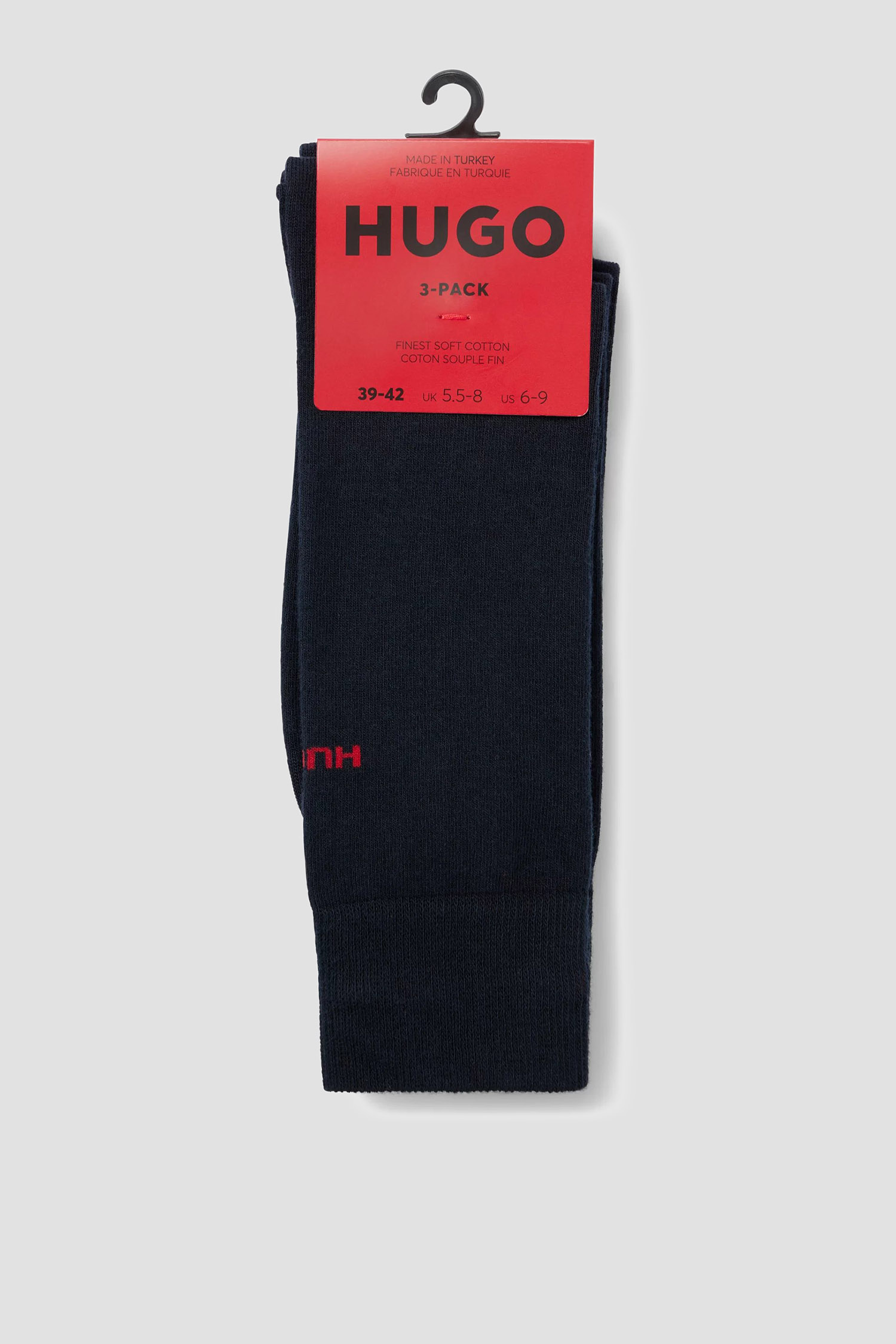 Чоловічі темно-сині шкарпетки (3 пари) HUGO 50493253;401