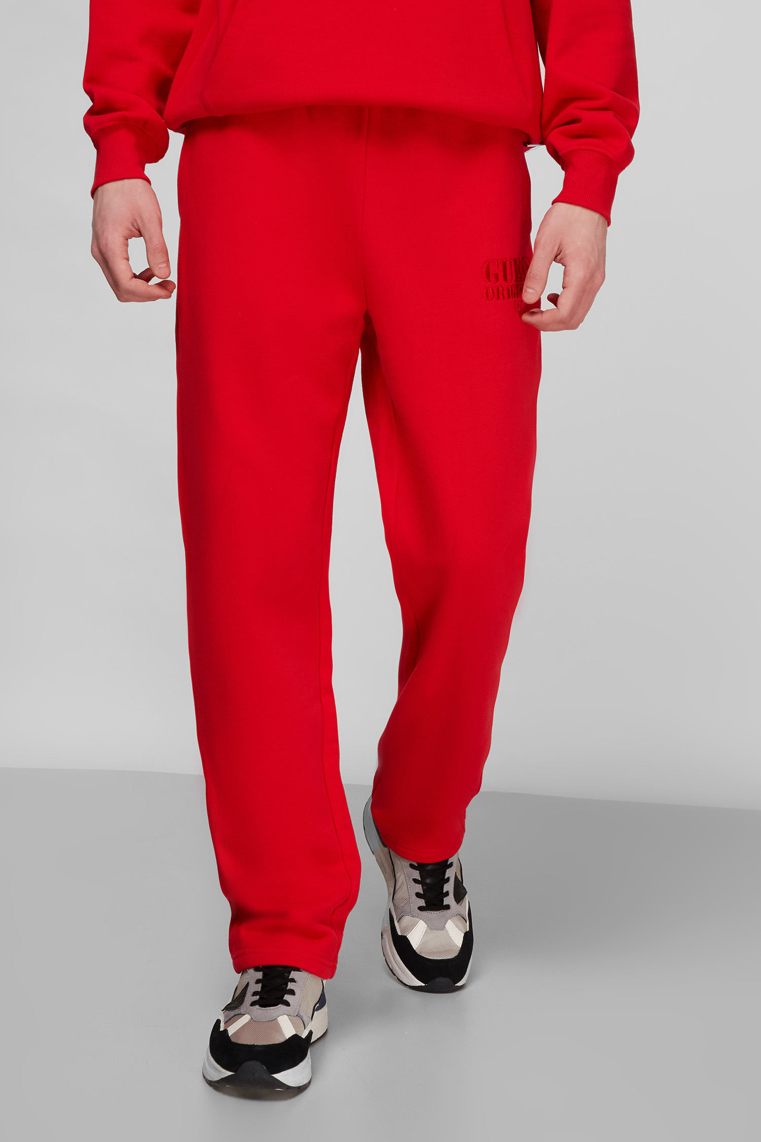 Мужские красные спортивные брюки Guess M1RQ09.K9YH6;G592