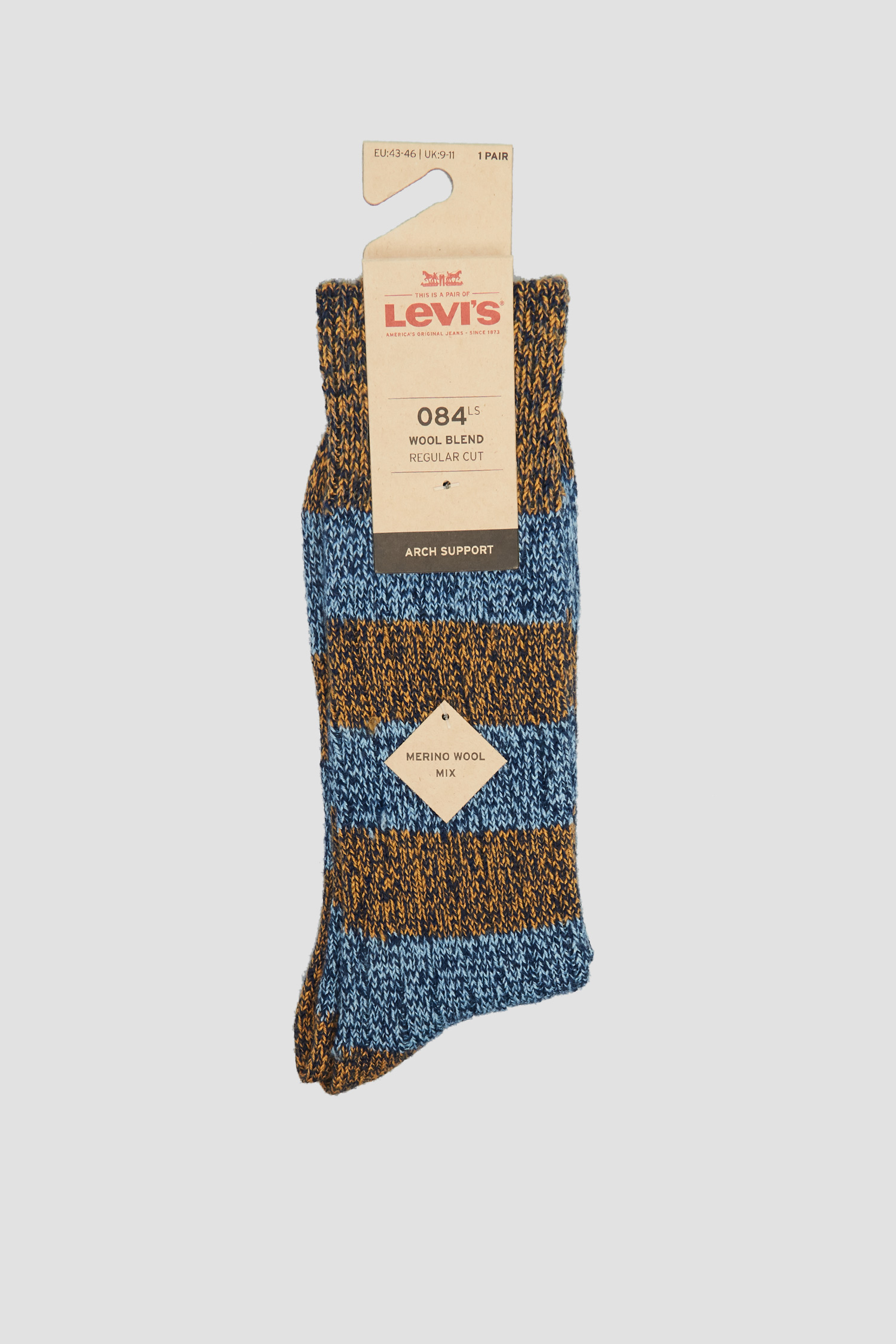 Мужские серые носки в полоску Levi’s® 91002001;260