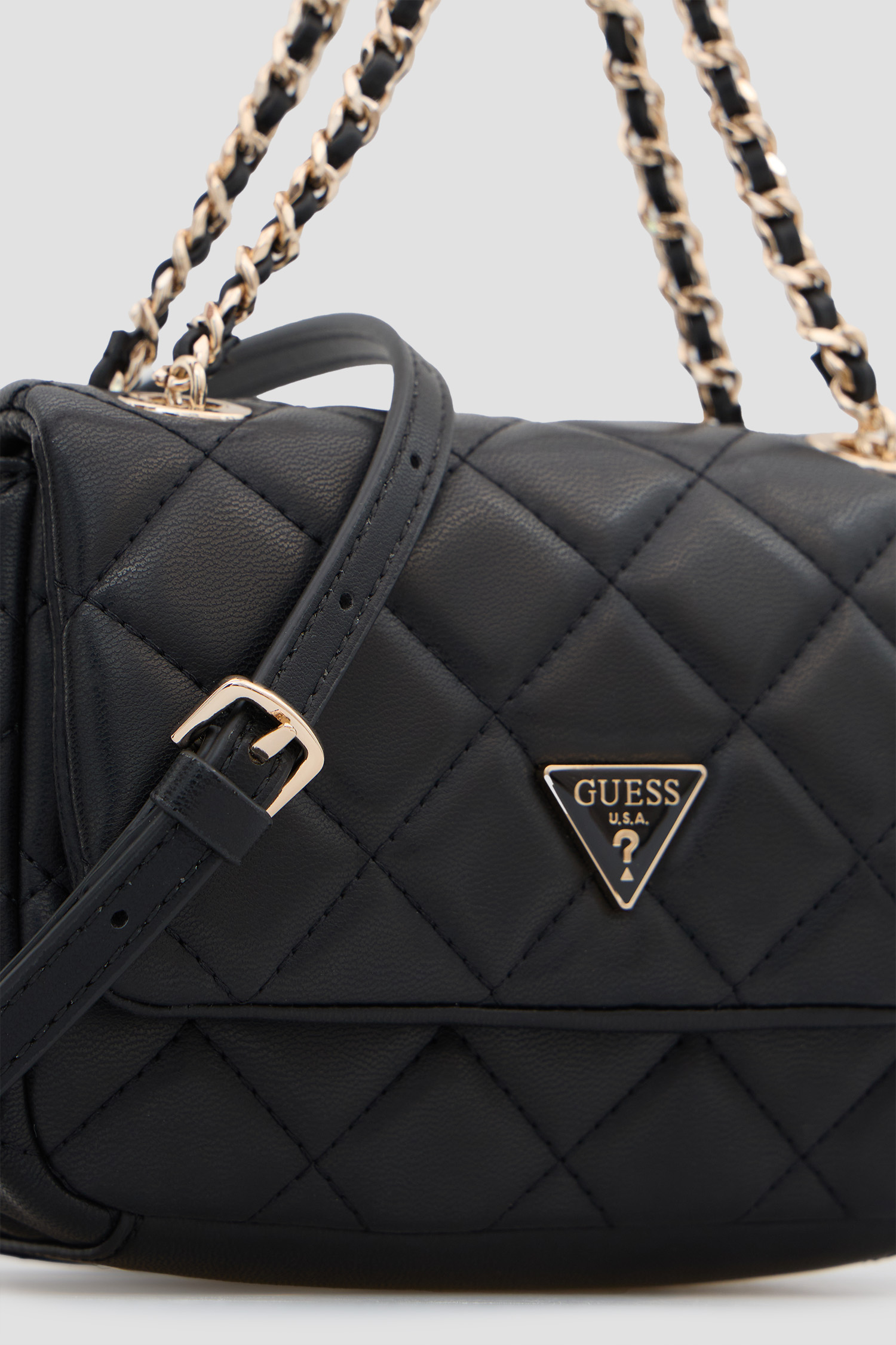 Женская черная сумка Guess HWQG24.56740;BLA