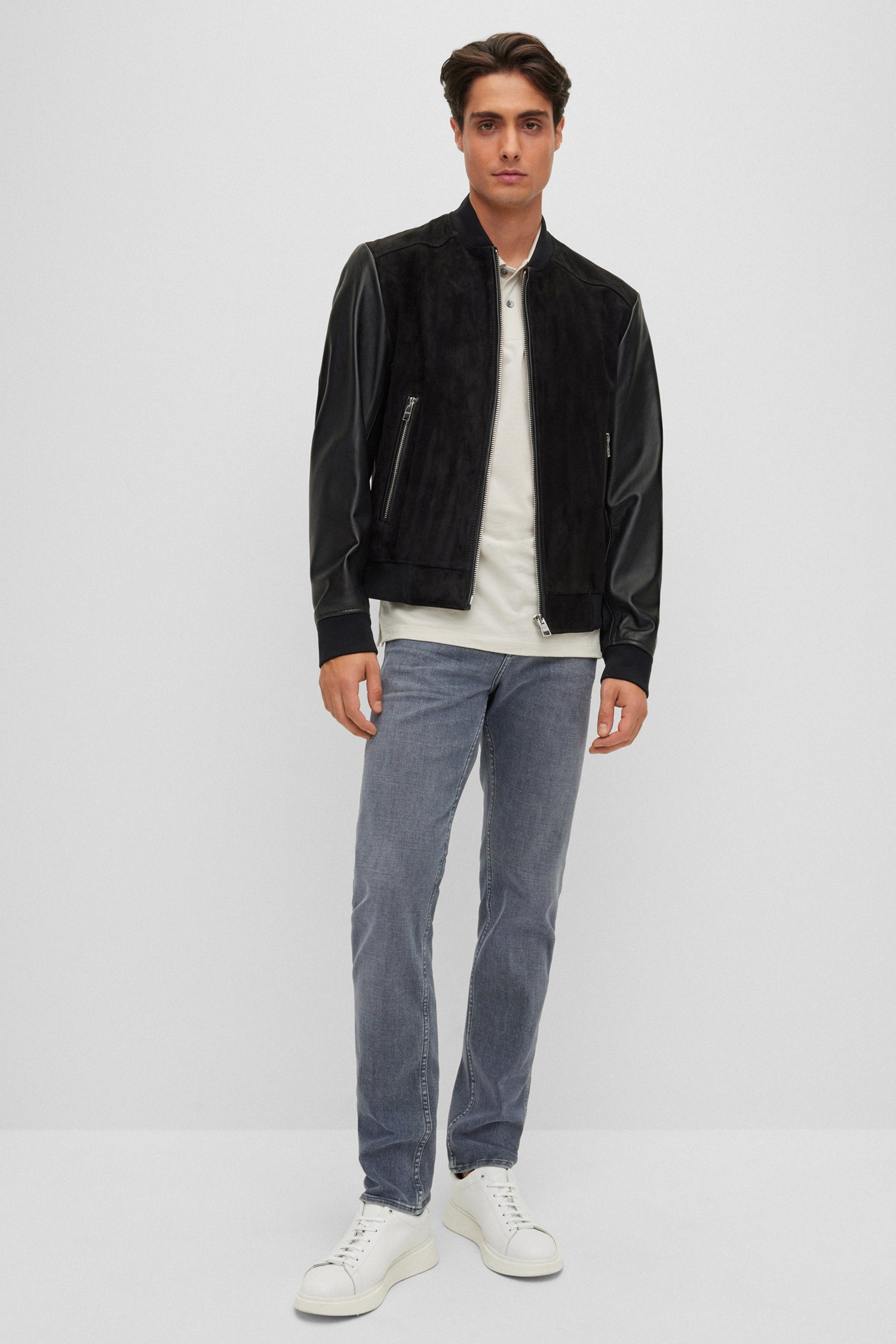 Мужские серые джинсы BOSS 50470490;030