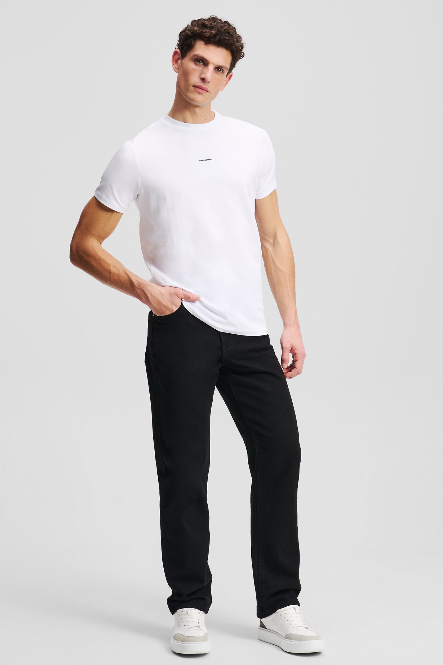 Мужская белая футболка Karl Lagerfeld 552235.755030;10