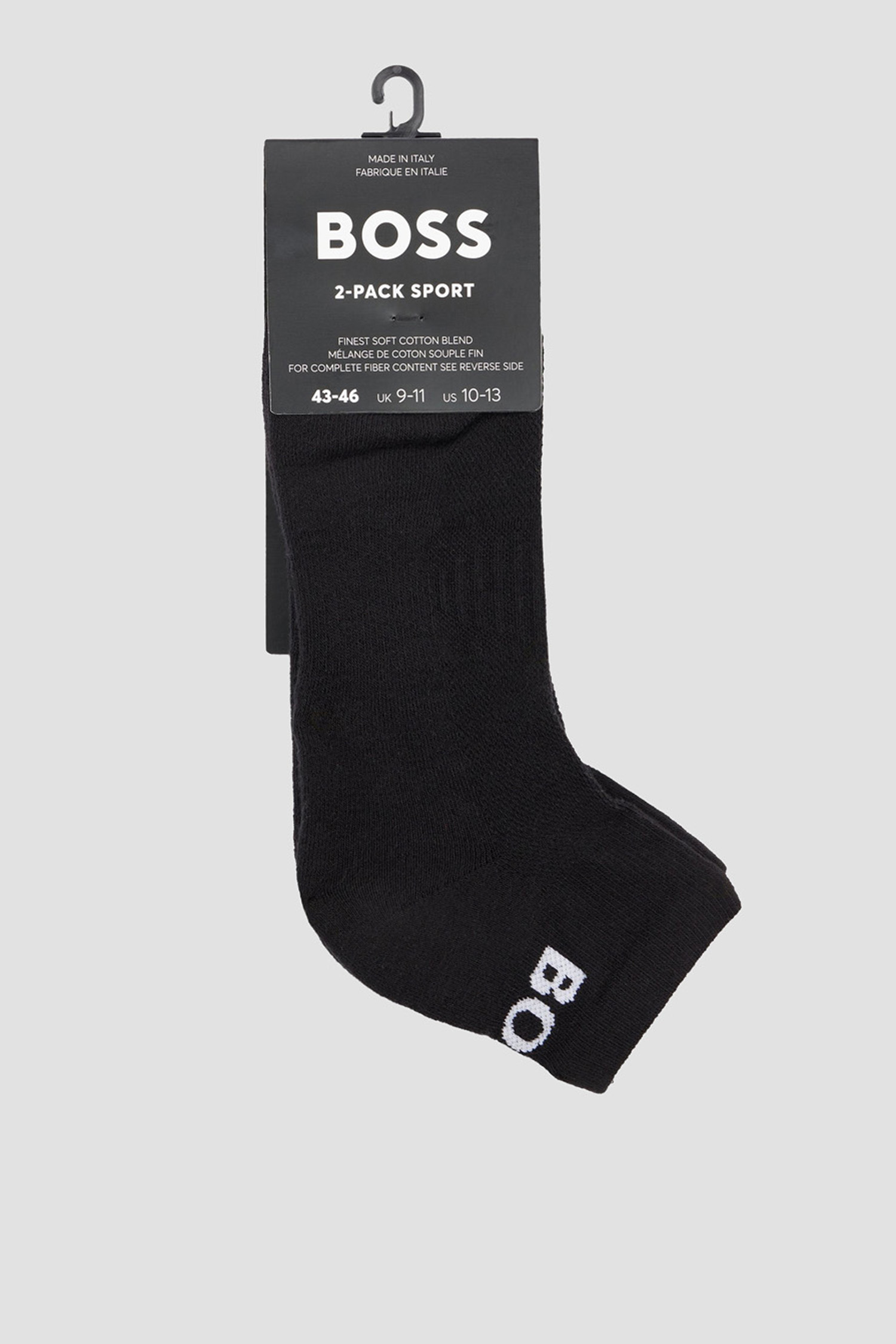 Чоловічі чорні шкарпетки (2 пари) BOSS 50469859;001